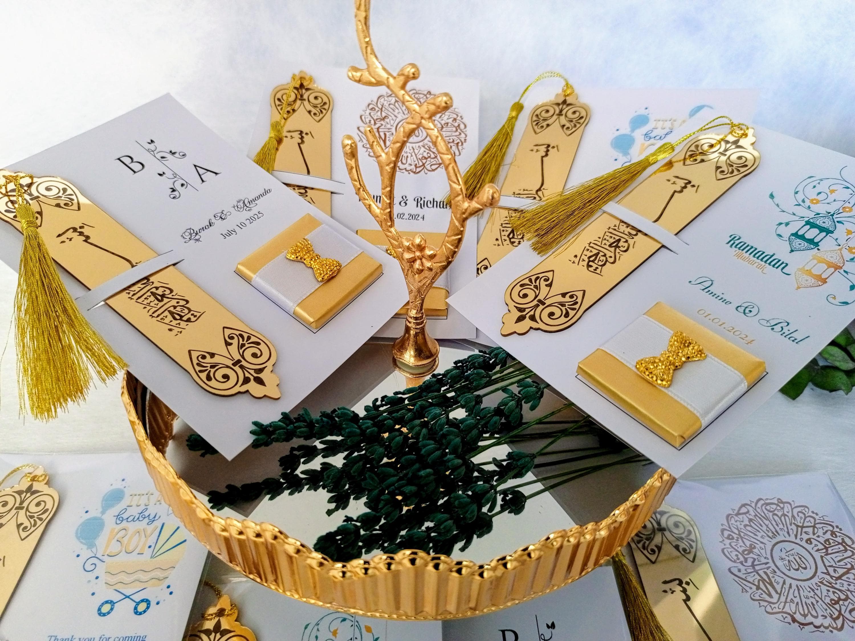 Islamic Bookmark & Chocolate Favor Set | Eid, Wedding, Baby Shower - image 3