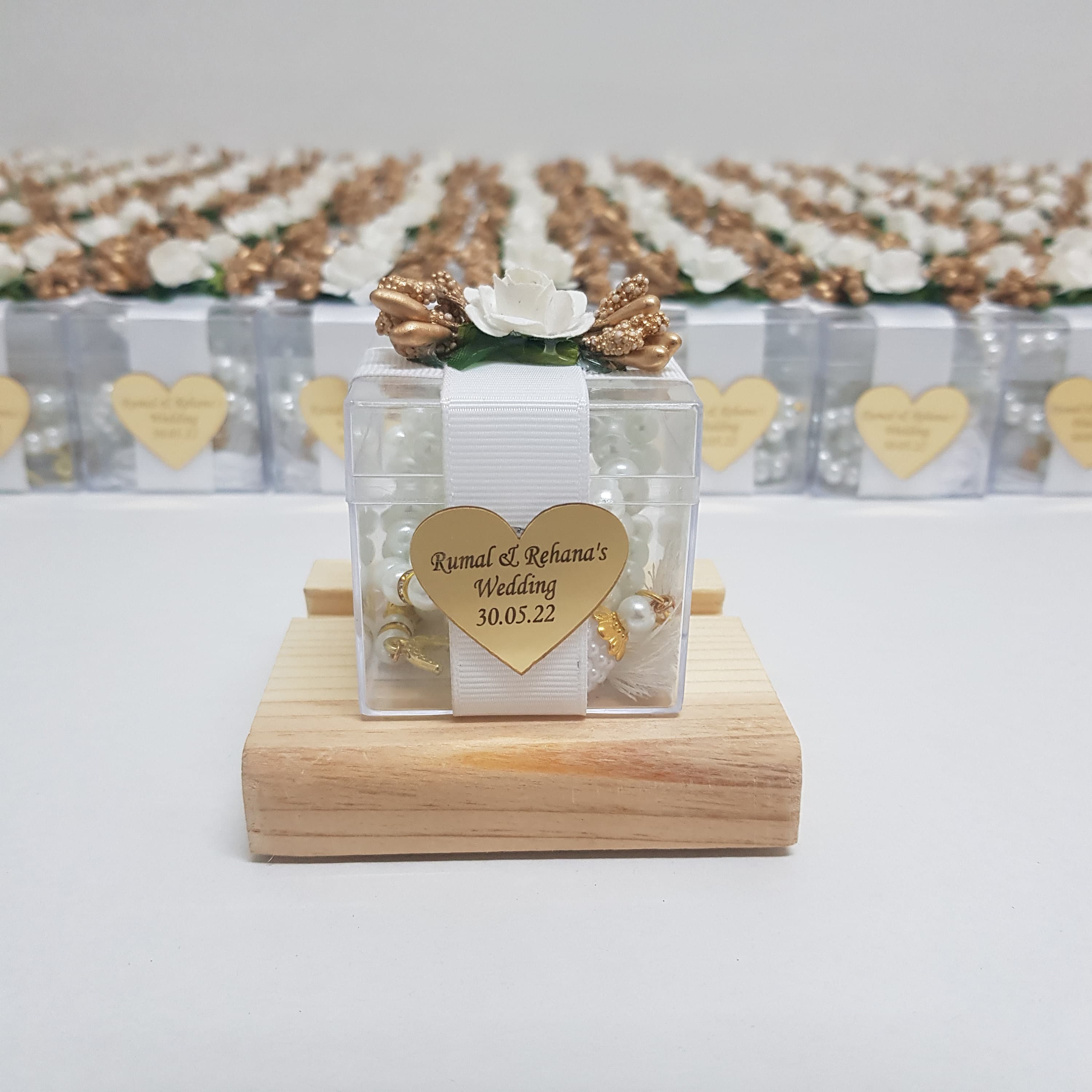 Personalized Pearl Tasbeeh Favor | Islamic Wedding, Baby Shower