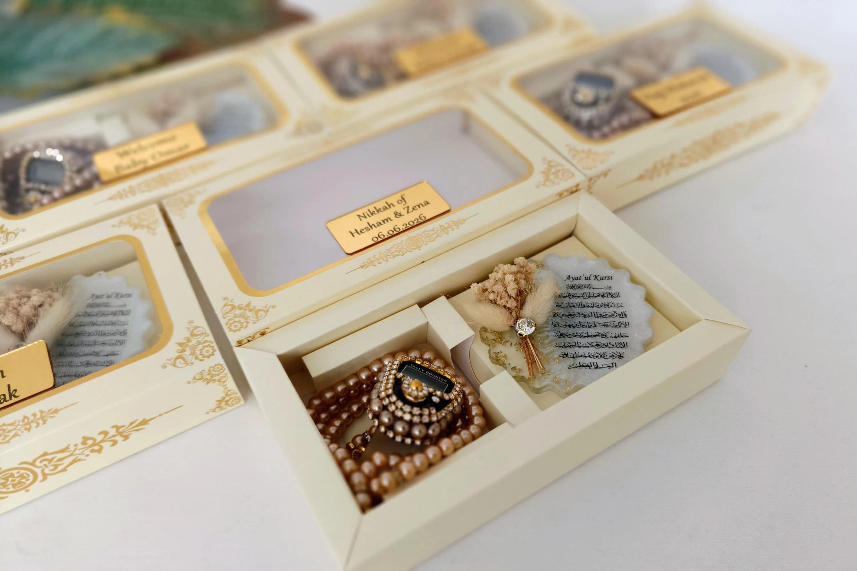 Personalized Wedding Epoxy Magnet Favor , Digital Tasbih, Finger Counter, Misbaha, Tasbeeh, Eid Gift, Muslim Wedding Gift, - image 4