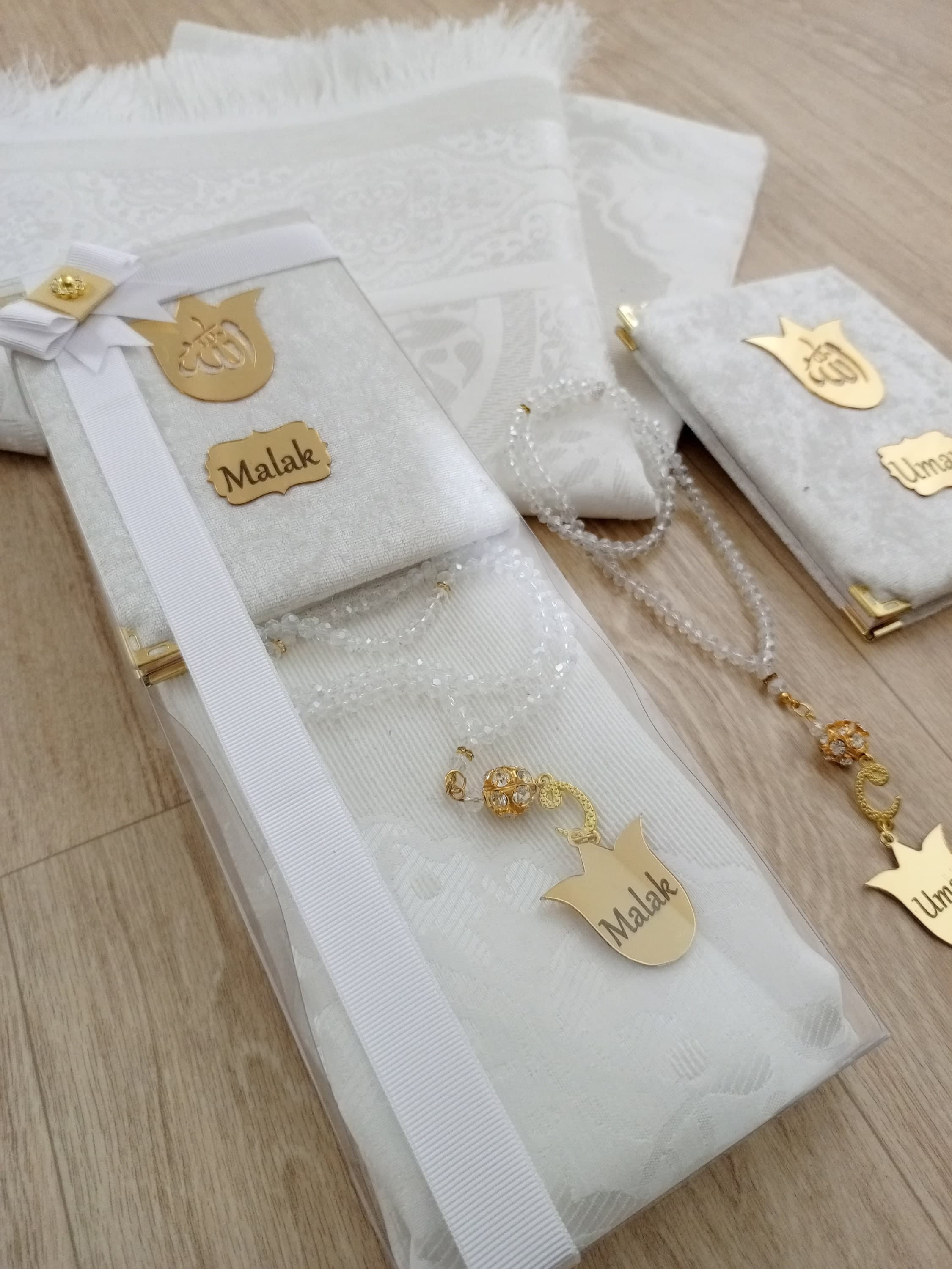 Personalized Prayer Mat Quran Gift Set | Eid, Wedding, Graduation - image 5