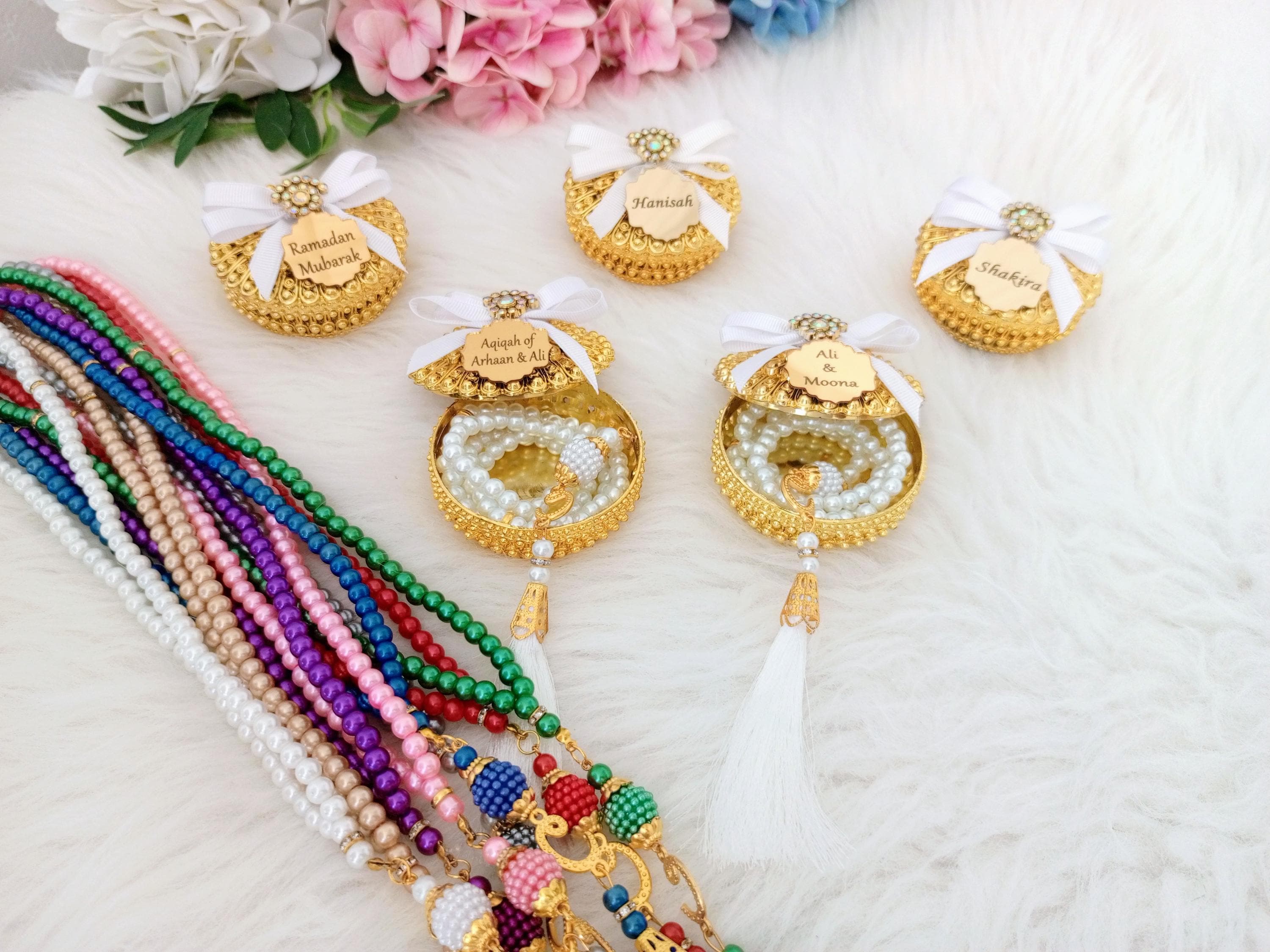 Personalized Prayer Beads Tasbeeh Favors | Islamic Wedding, Baby Shower, Eid - image 4