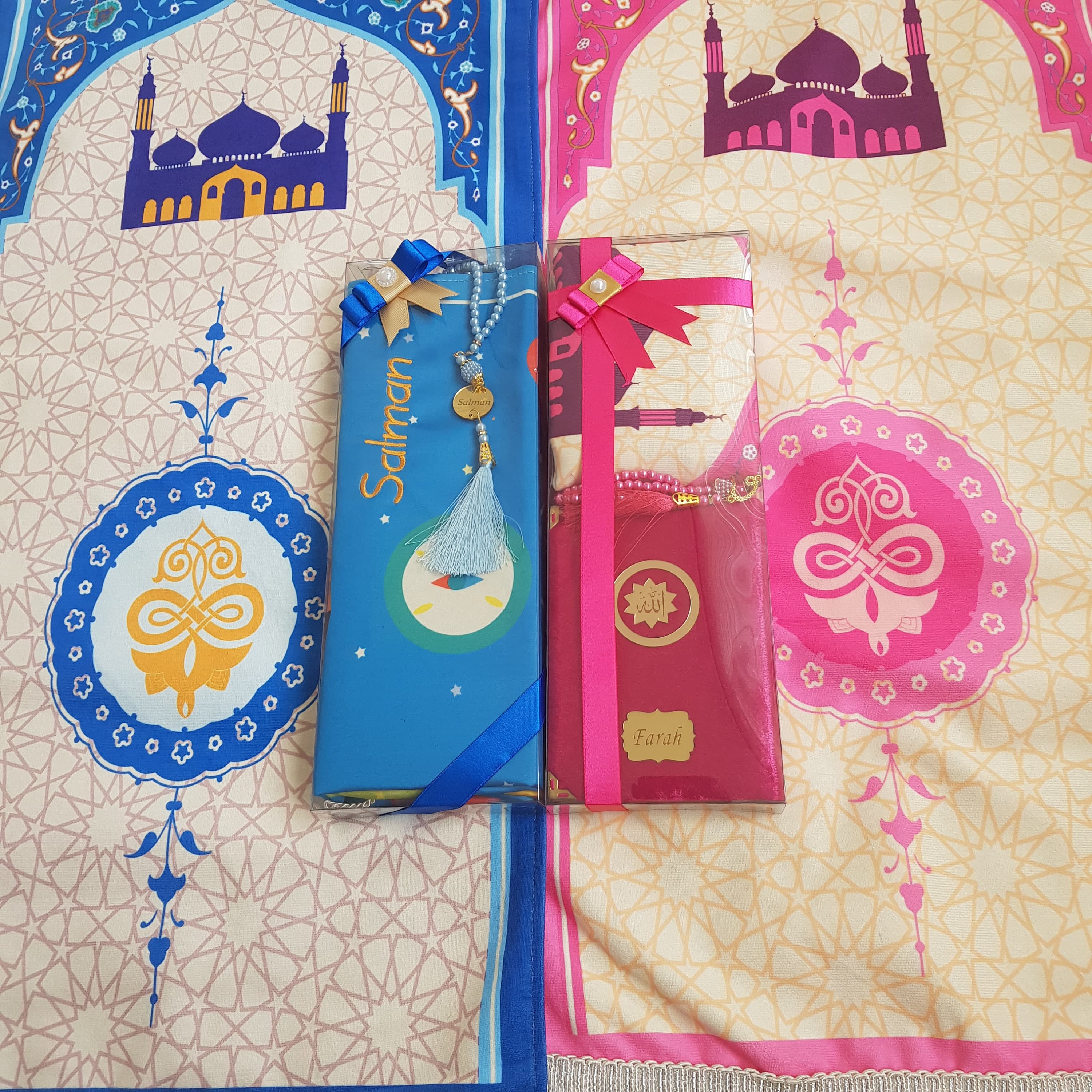 Personalized Kids Prayer Mat, Kaaba Design, Islamic Eid Gift - image 5