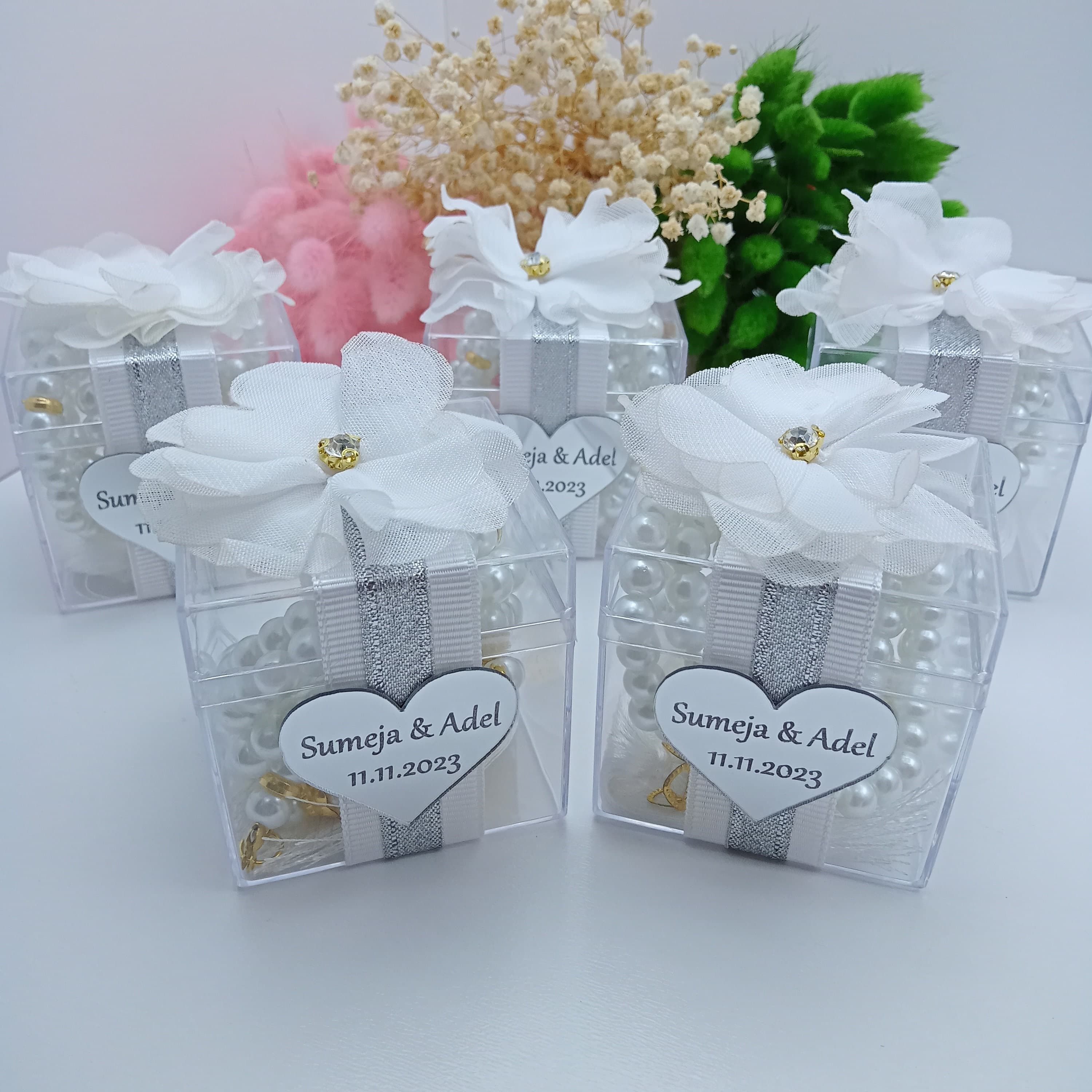Personalized Pearl Tasbeeh Favors | Islamic Wedding, Shower, Eid