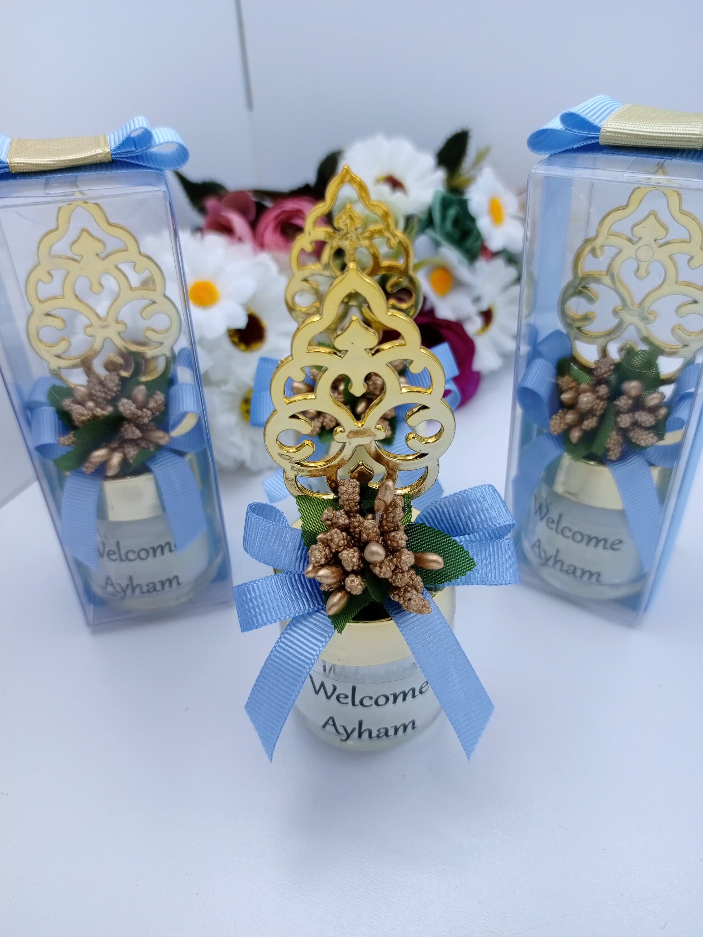 Personalized Islamic Favors - Eid, Ramadan, Wedding - Custom Arabic Name Candle Jars - image 4