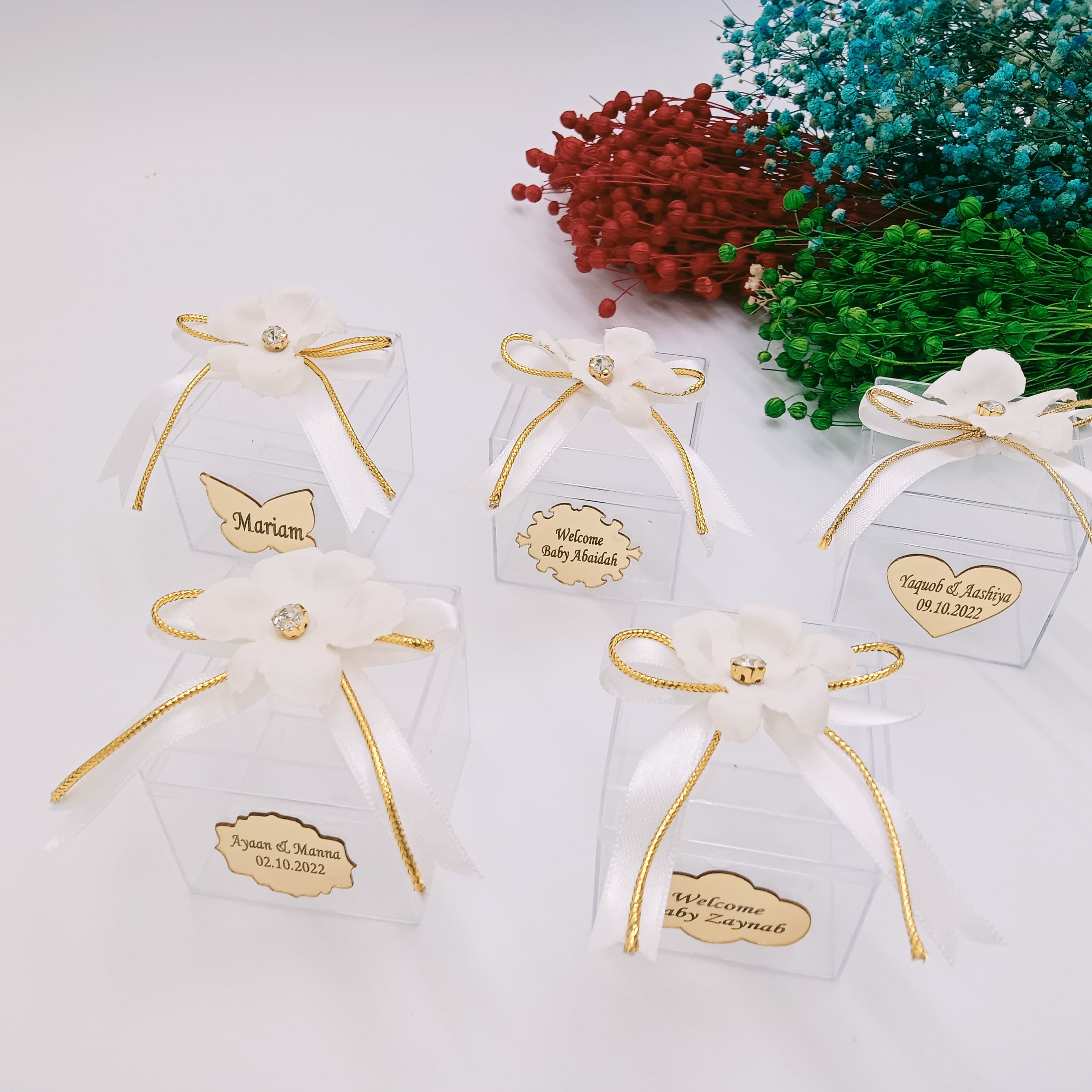 Decorated Favor Box | Personalized Wedding, Shower & Eid Gift - image 3