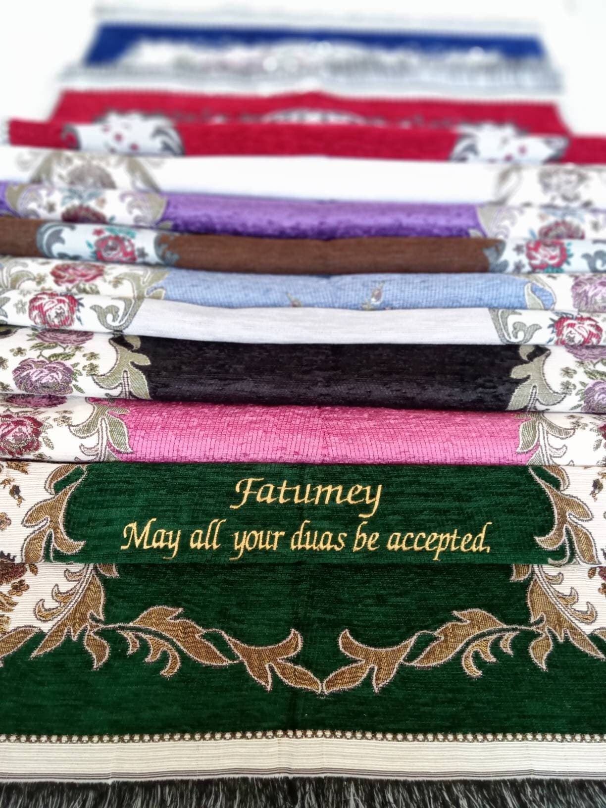 Personalized Prayer Mat Gift Set | Custom Quran, Tasbeeh, Yaseen - image 5
