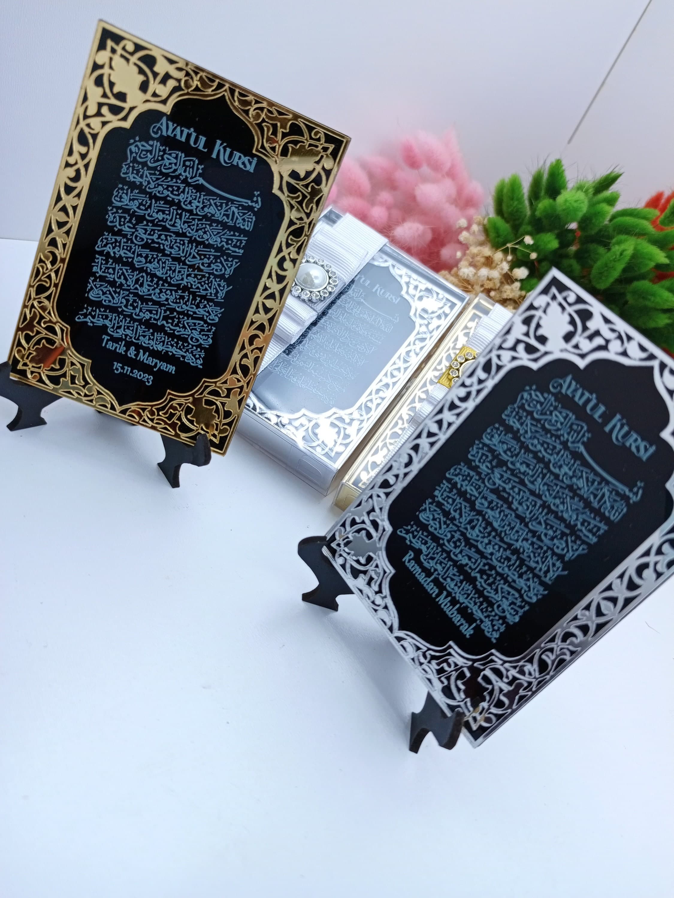 Ayatul Kursi Engraved Acrylic Mirror Frame | Islamic Wedding Favors - image 5