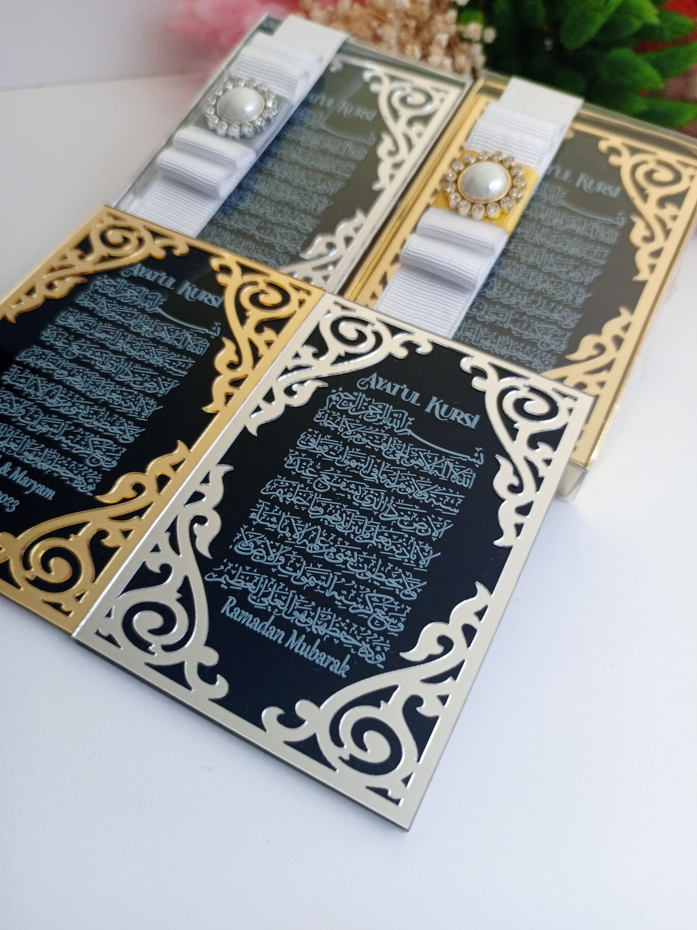 Engraved Ayatul Kursi Acrylic Mirror Favors | Islamic Wedding, Eid - image 4