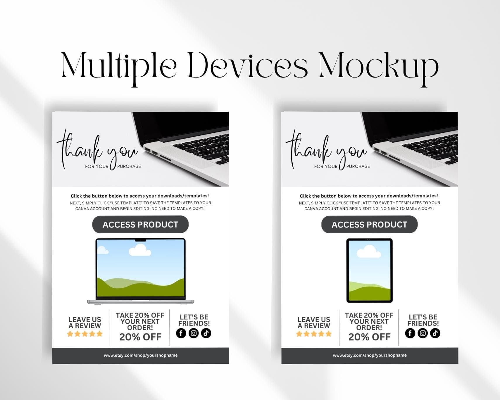 Canva Template Instructions, Digital Download Guide (A4) - image 4