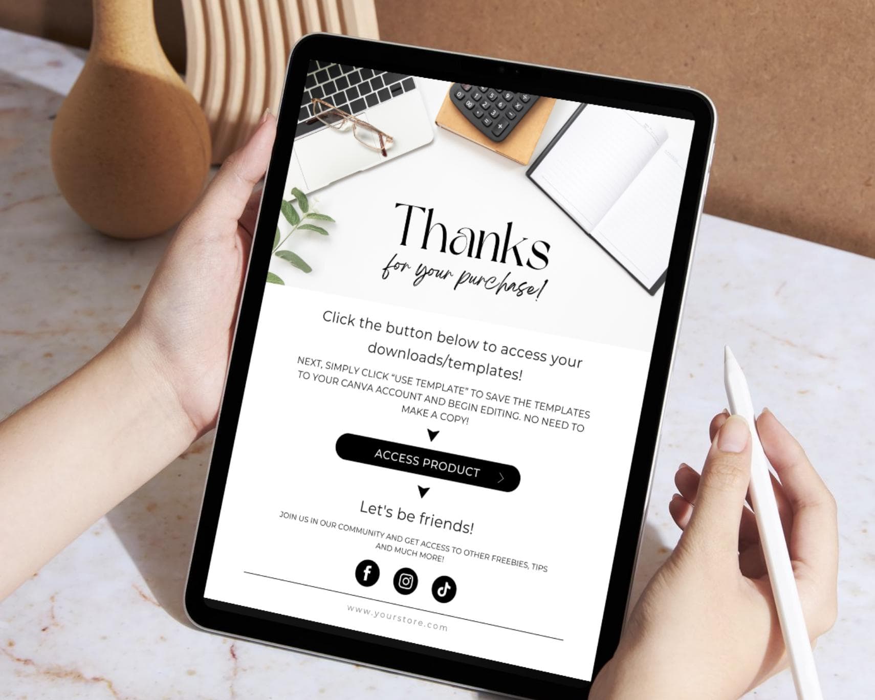 Canva Digital Download Instruction Template (PDF) - image 5