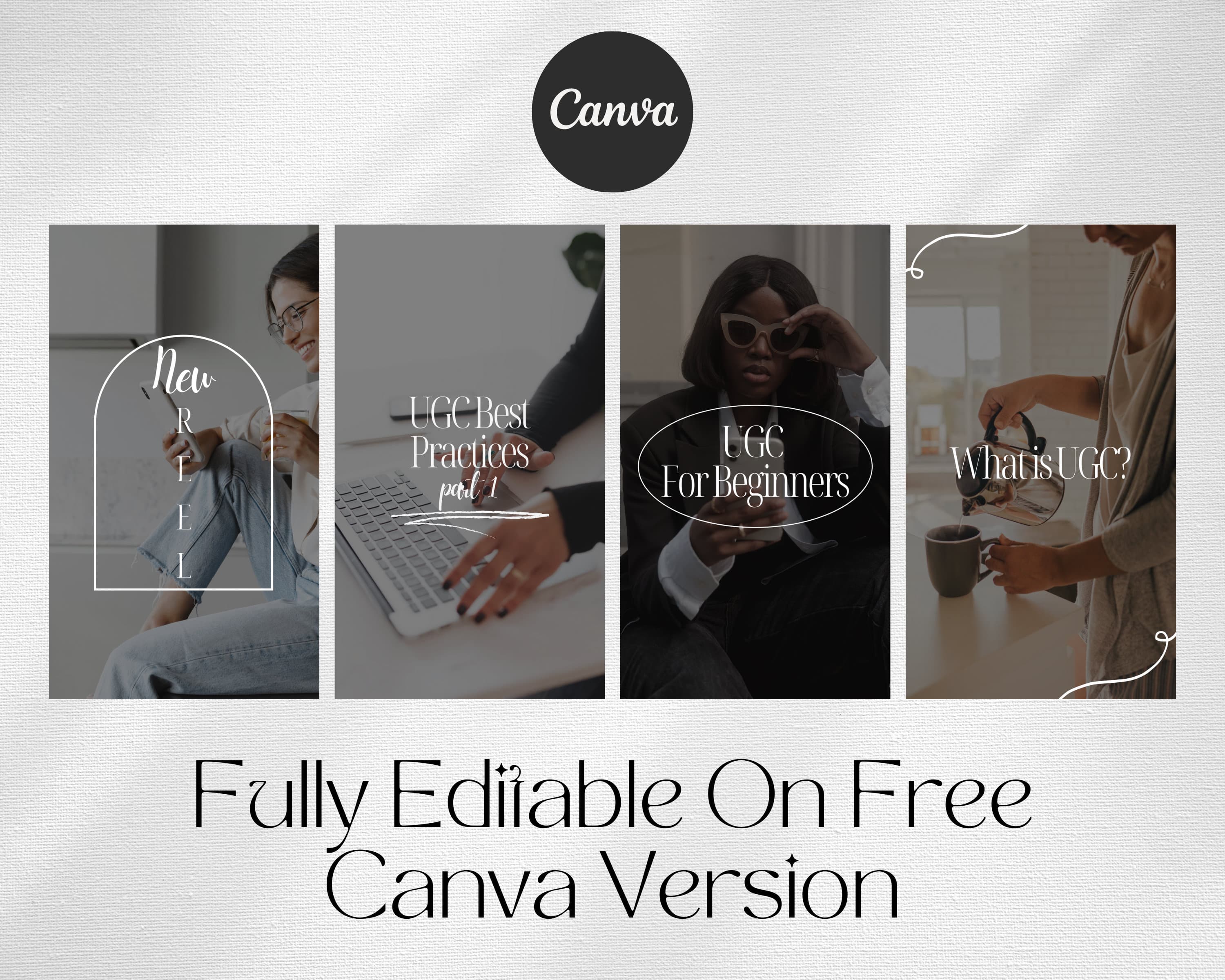 UGC Instagram Reel Covers | 15 Canva Templates (Digital Download) - image 3