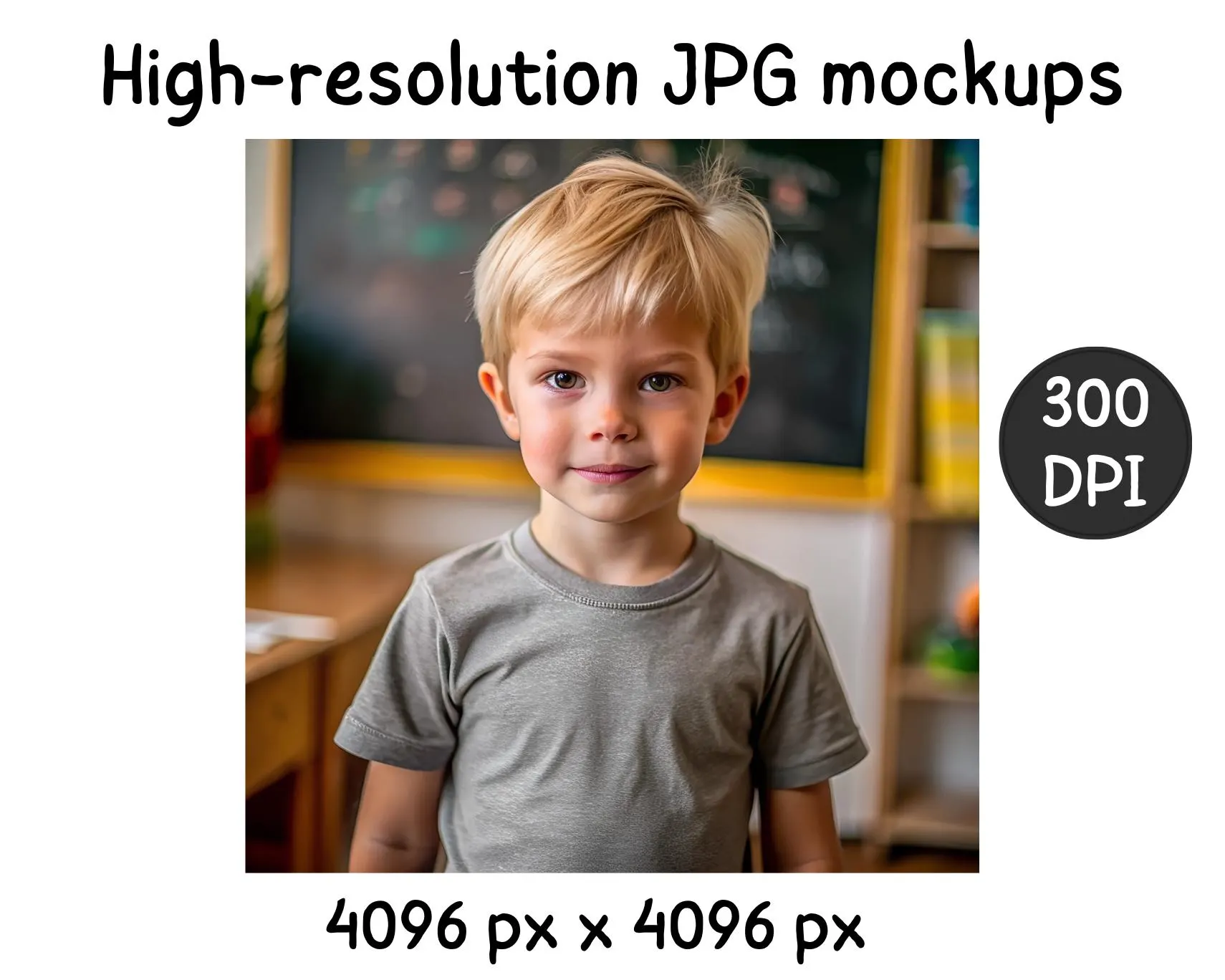 Back to School Kids Tshirt Mockup Bundle, Boy Girl Models, (Digital Download) - image 4