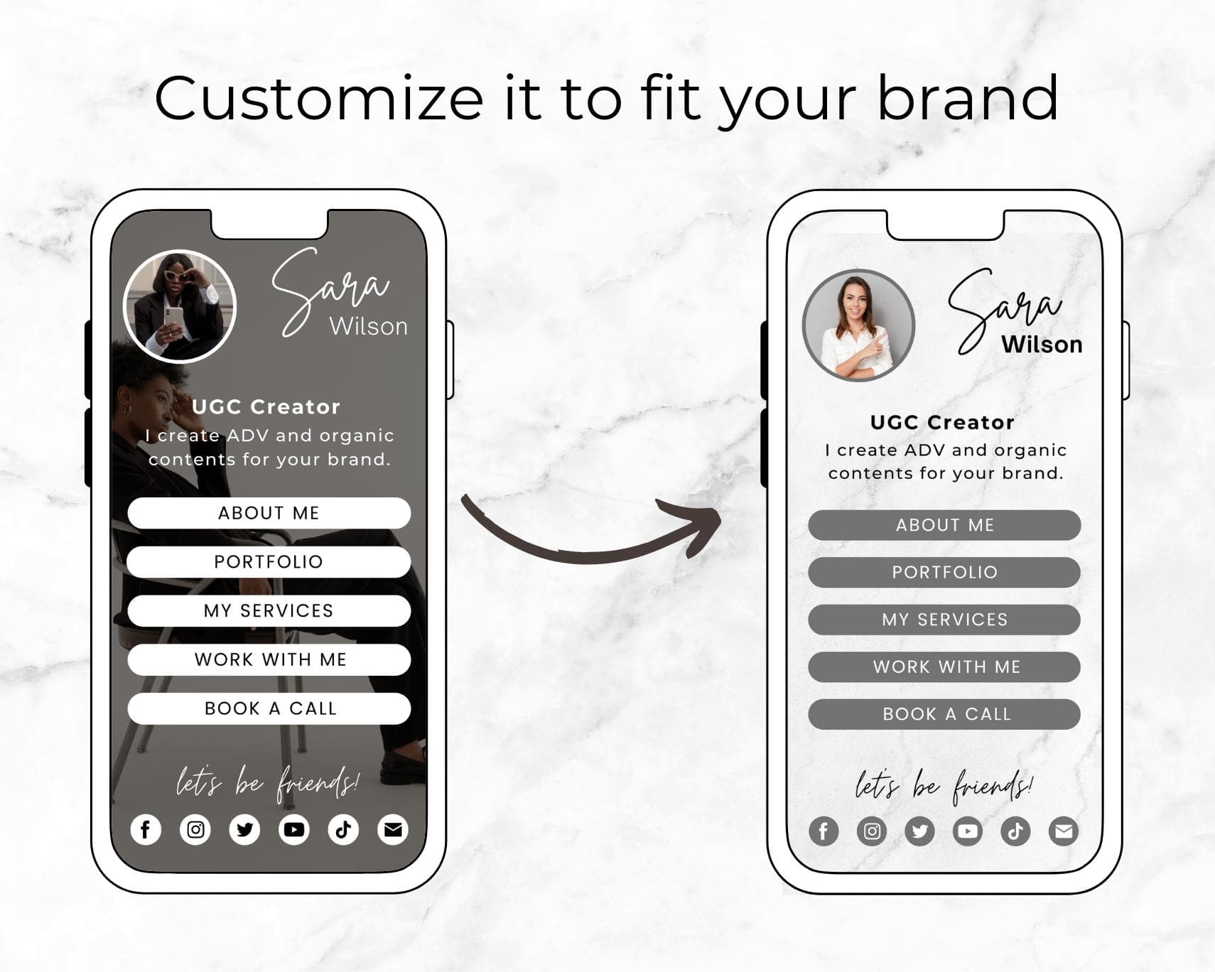 Instagram Link In Bio Canva Template, Website Landing Page (Digital Download) - image 3