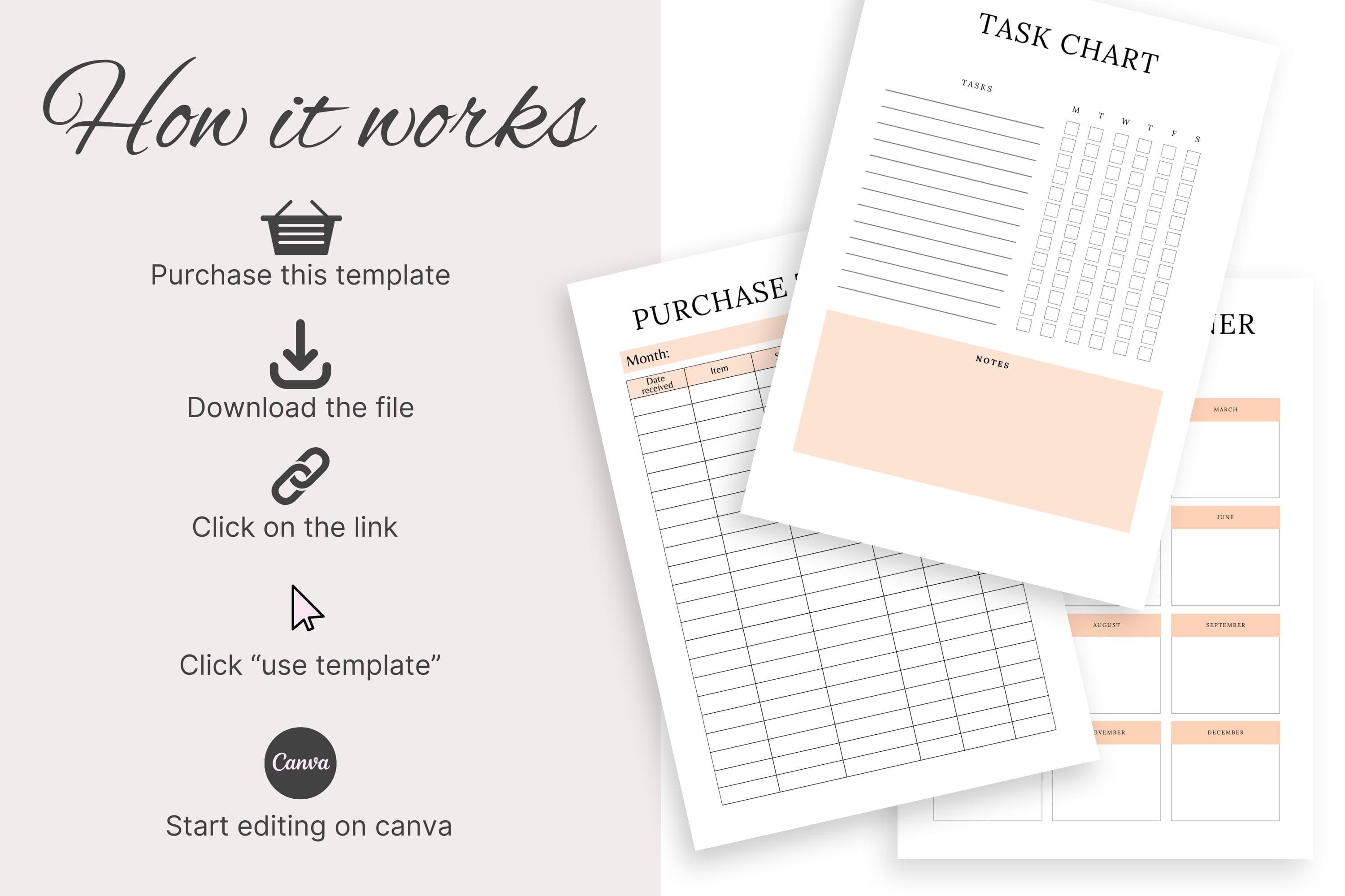 Etsy Shop Planner 2026 Canva Template, Printable PDF (Digital Download) - image 4
