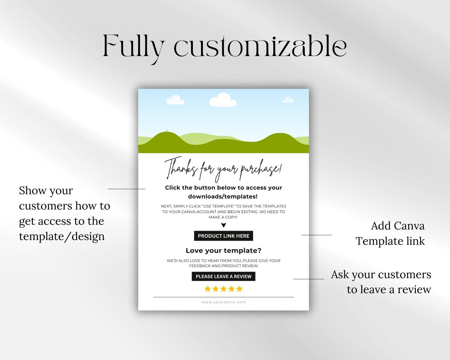 Canva Instruction Template: Digital Download Link Page (8.5x11 in, PDF Canva) - image 4