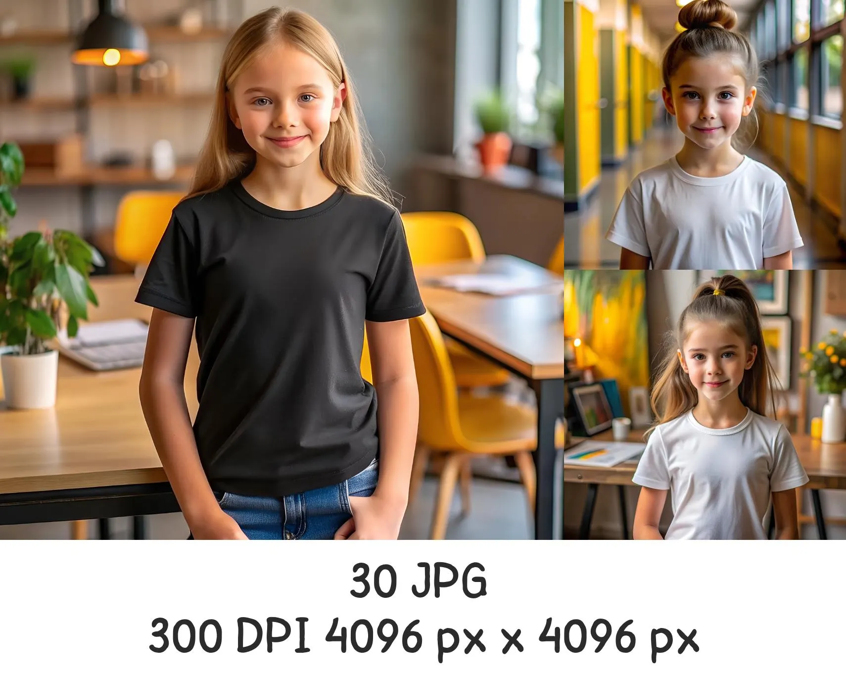 Back to School Kids Tshirt Mockup Bundle (Digital Download) - image 3