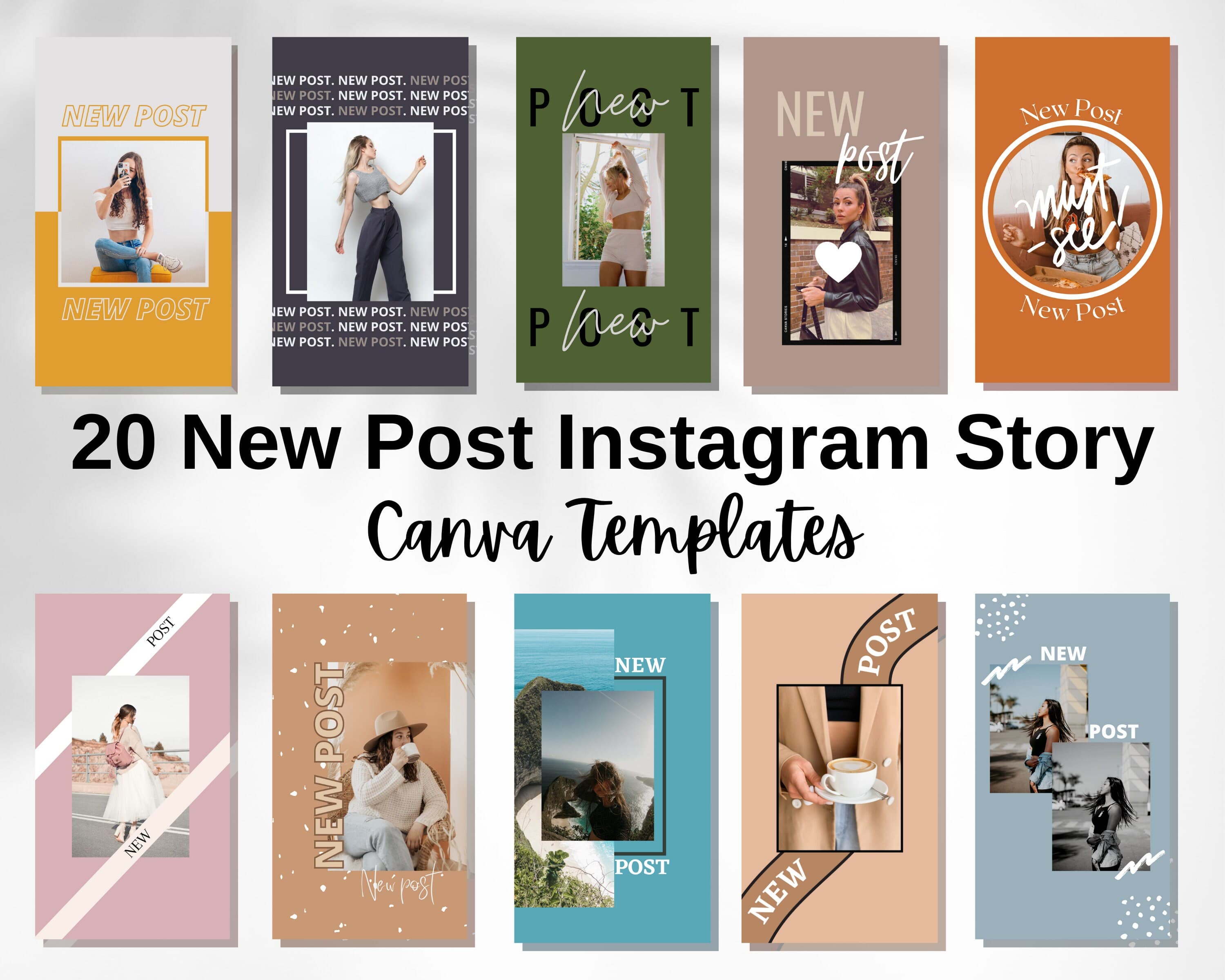 New Post Instagram Story Templates | Customizable Canva Designs (Digital Download) - image 4