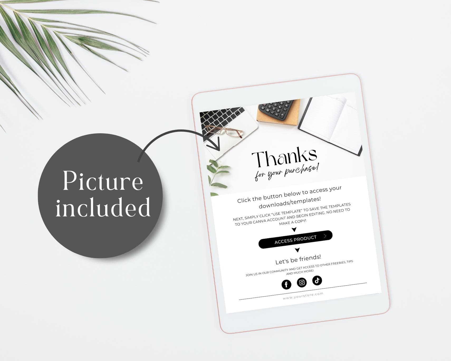 Canva Digital Download Instruction Template (PDF) - image 4