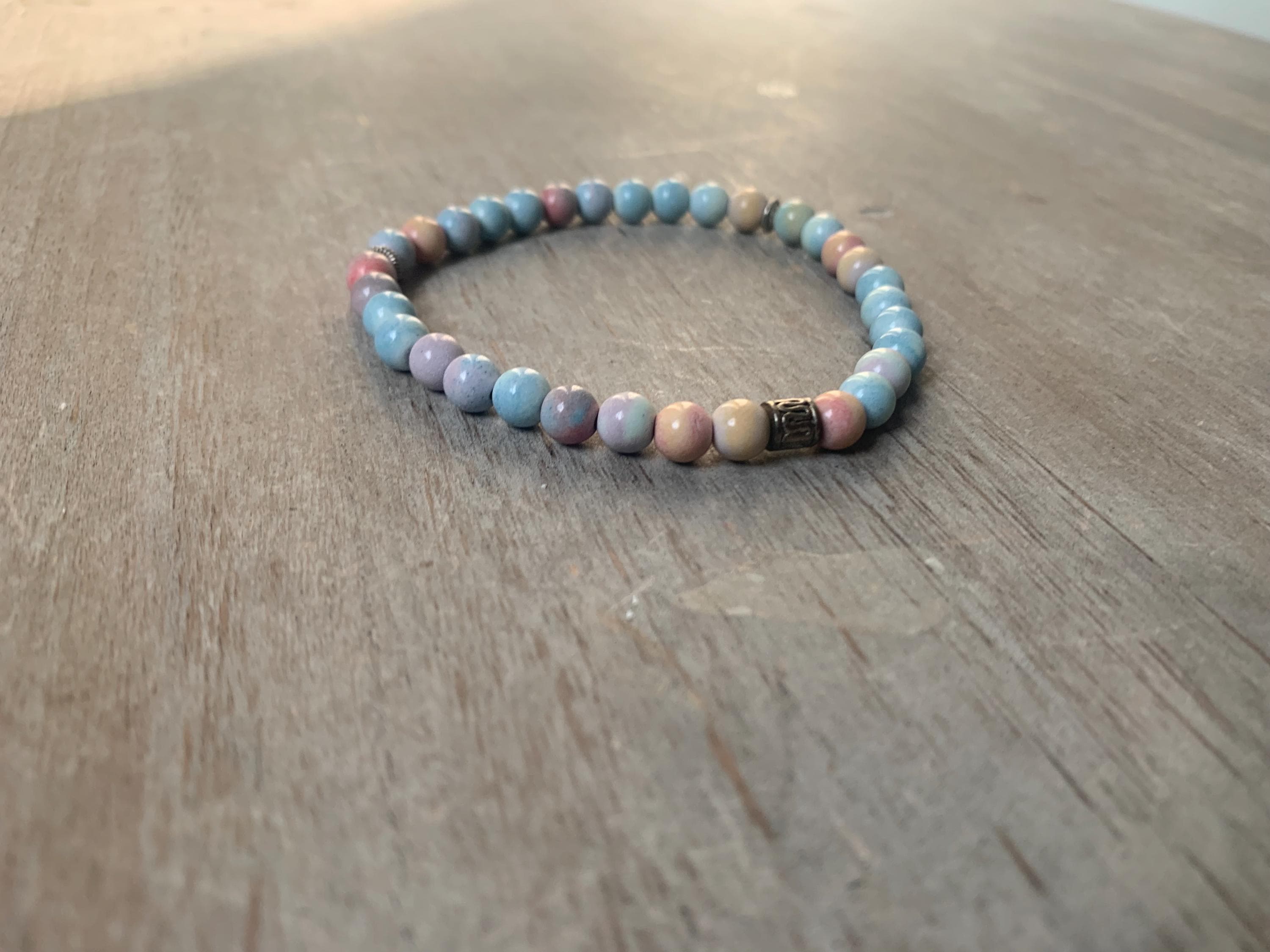 Rainbow Agate Tasbih Bracelet (33 Beads) - image 5