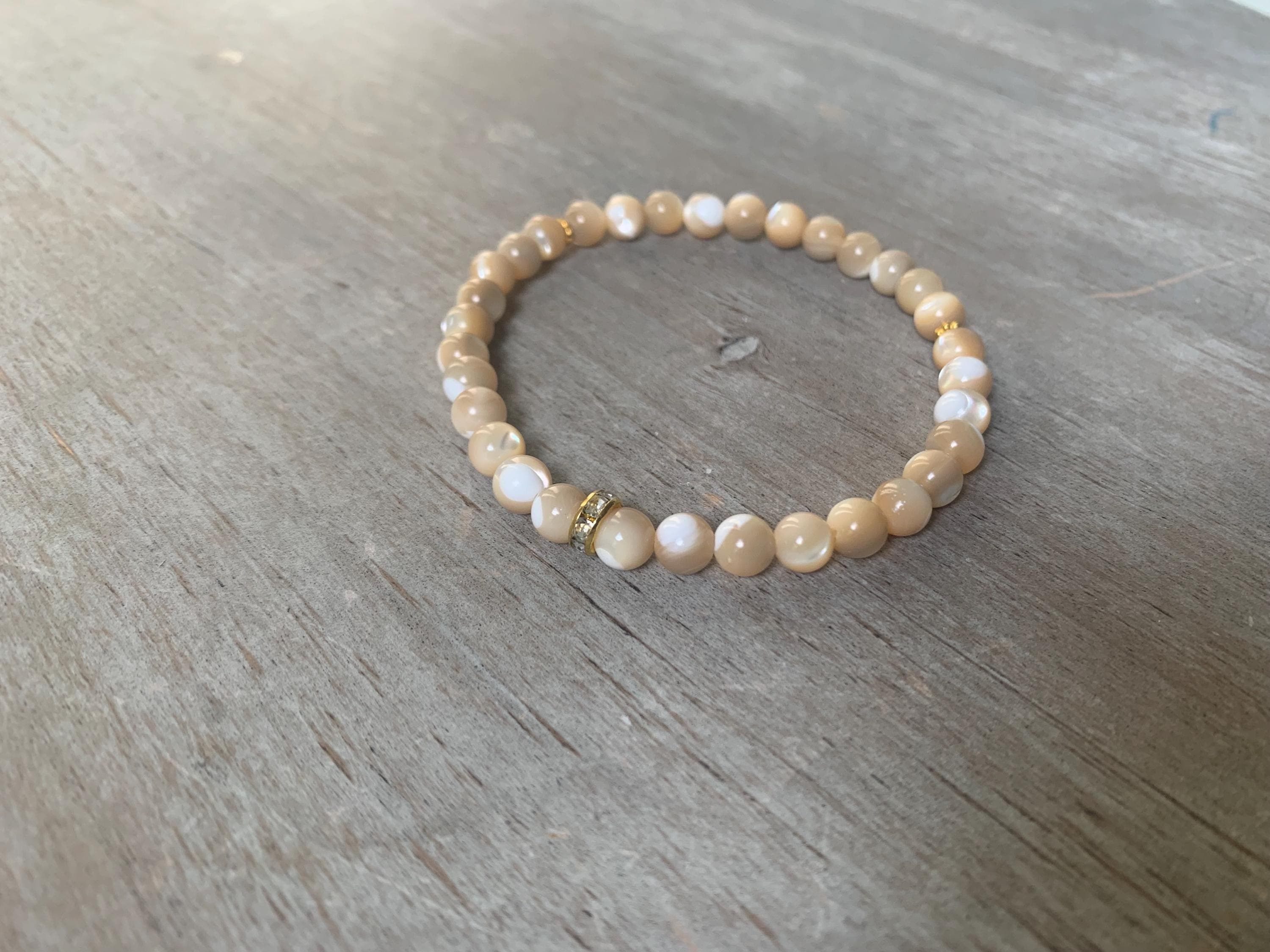 Tan Shell Tasbih Bracelet (33 Beads)
