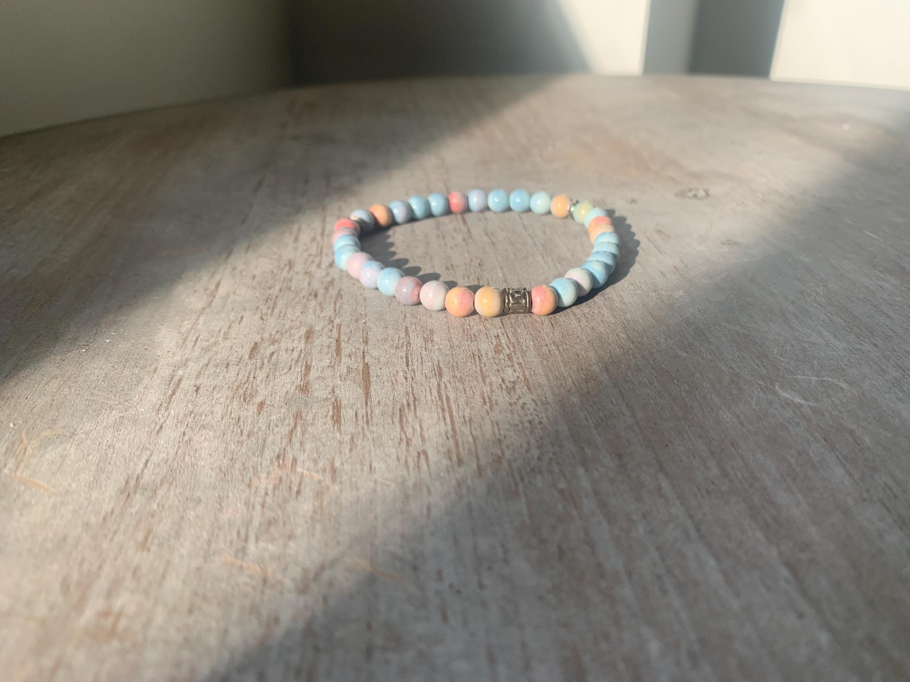 Rainbow Agate Tasbih Bracelet (33 Beads) - image 4