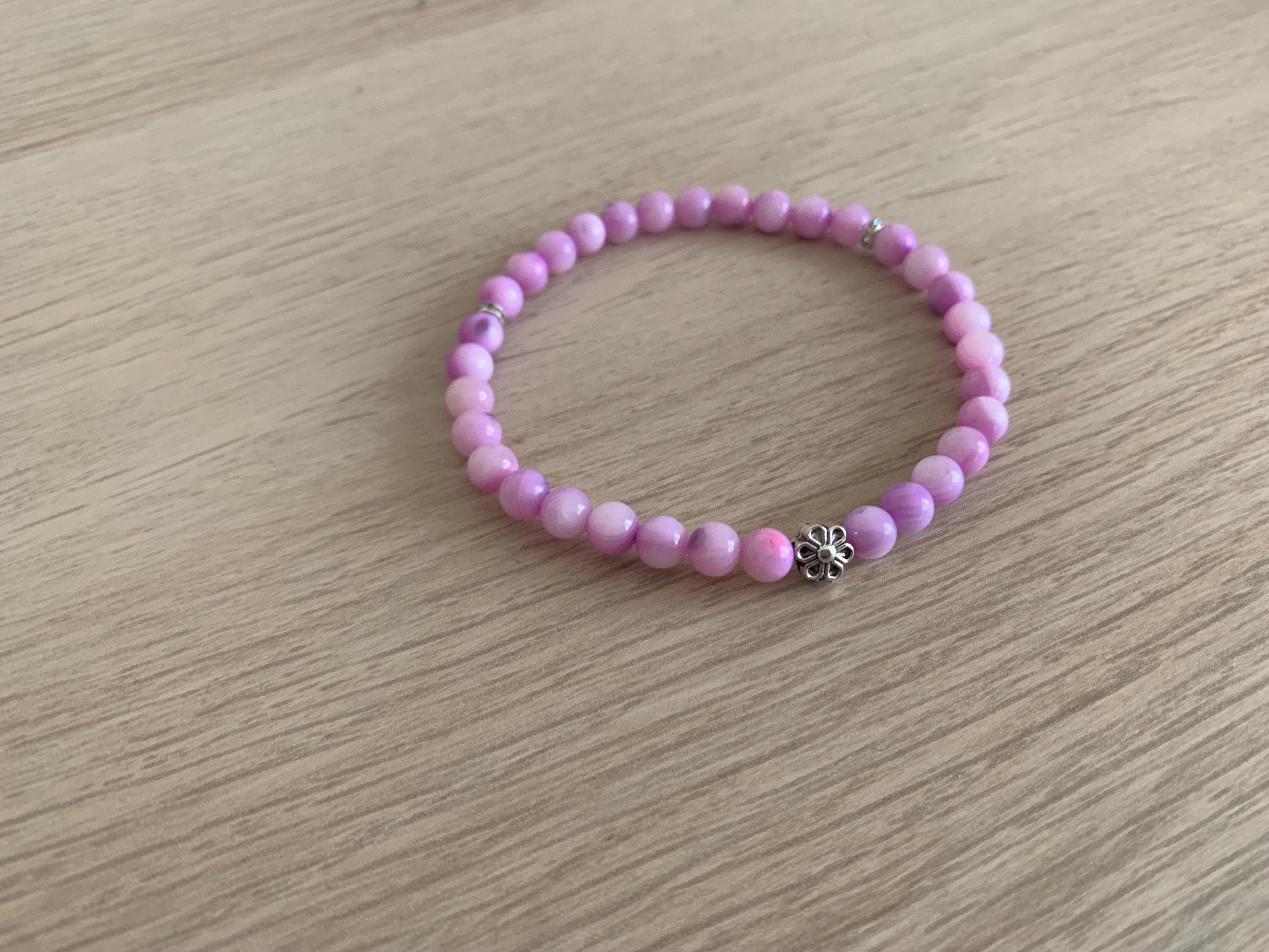 Purple Shell Bead Tasbih Bracelet (33 beads) - image 4