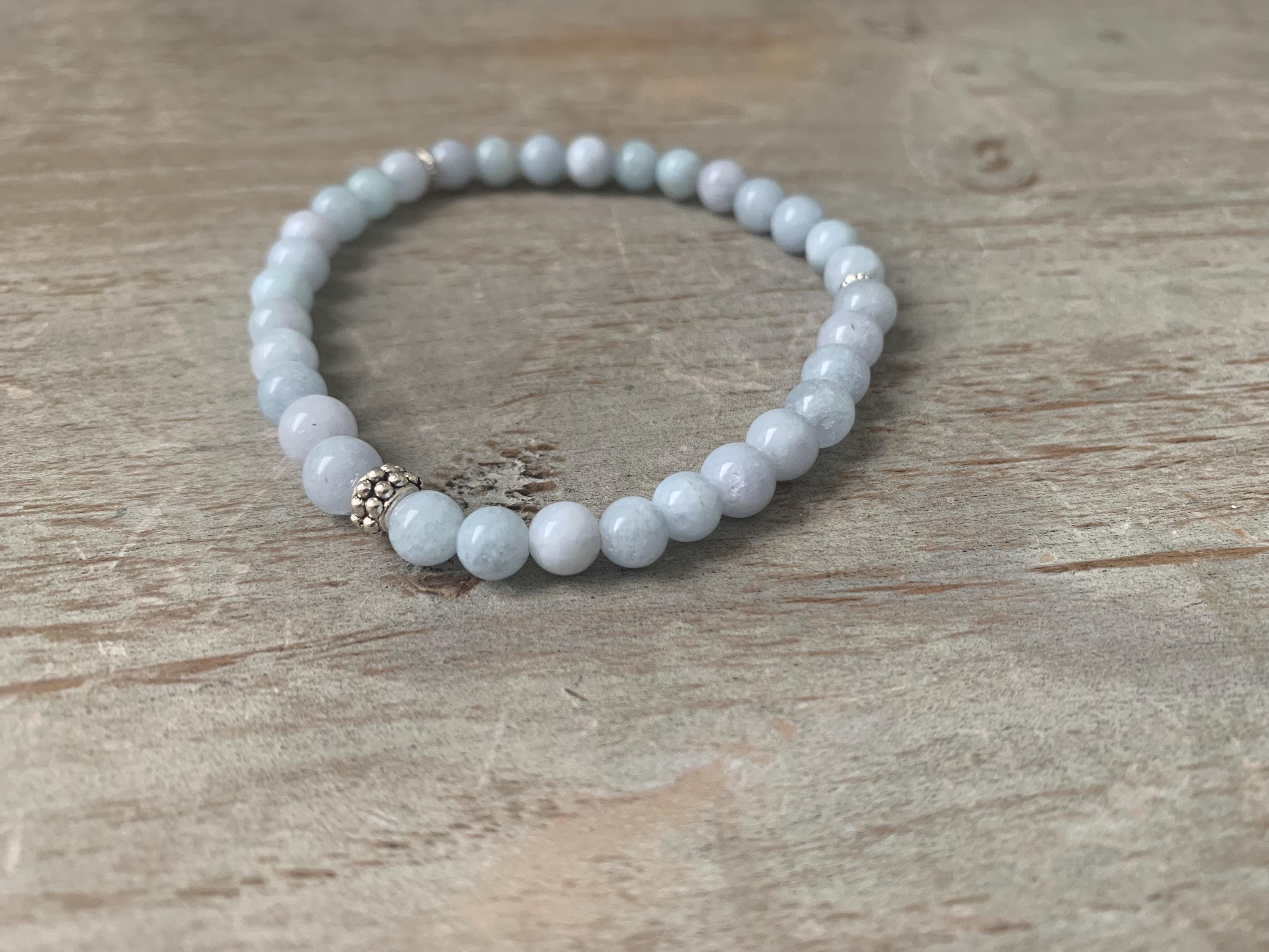 Aquamarine Tasbih Bracelet (33 beads)