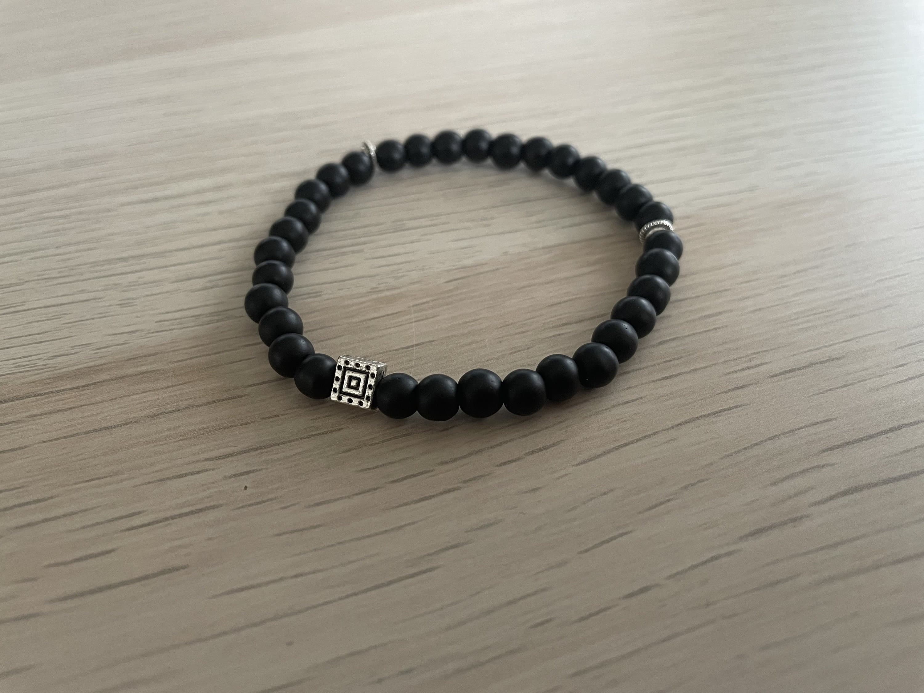 Matte Black Onyx Tasbih Bracelet (33 Beads)