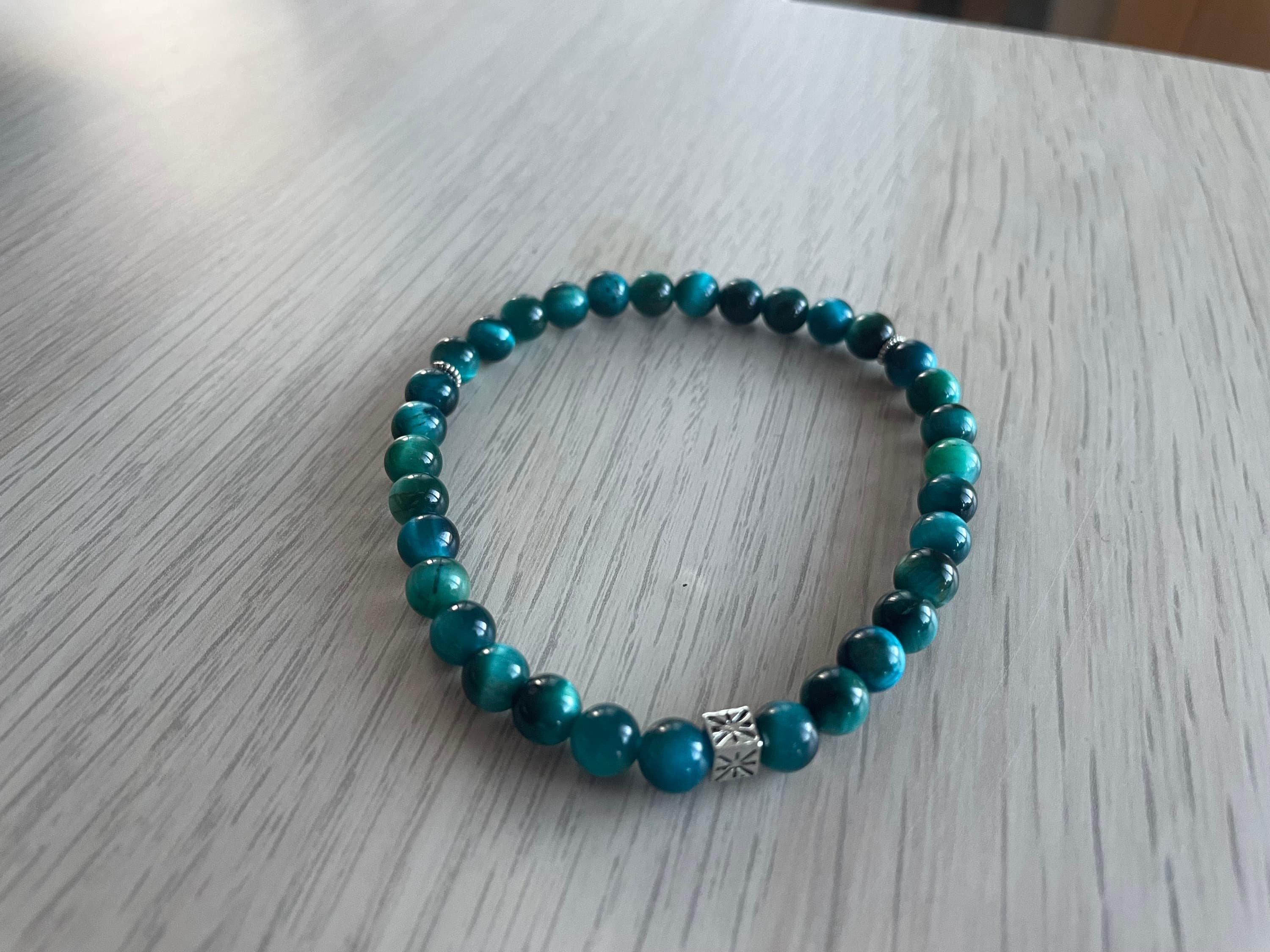 Blue Tiger's Eye Tasbih Bracelet (33 beads) - image 3