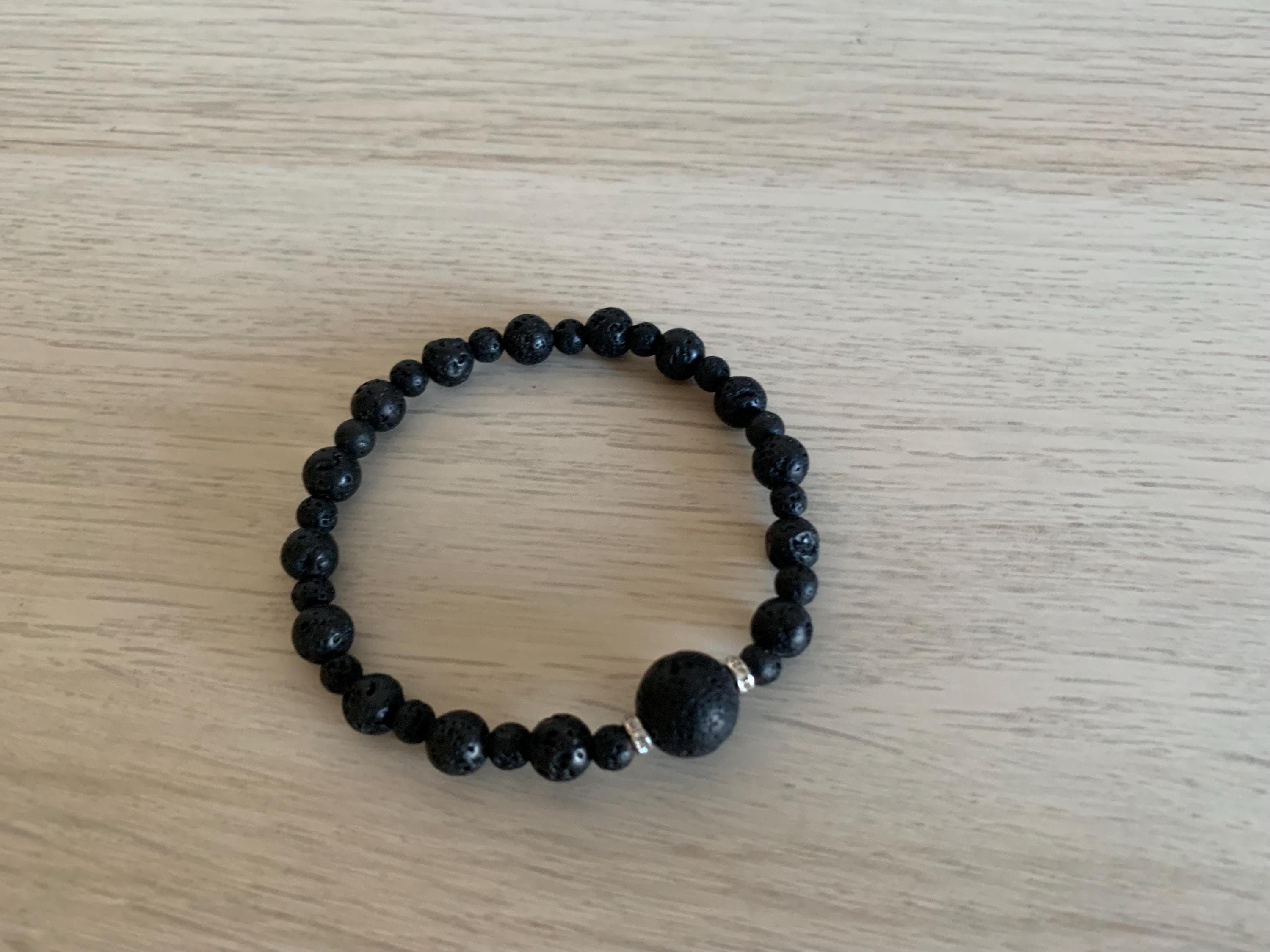 Black Lava Stone Bracelet - image 4