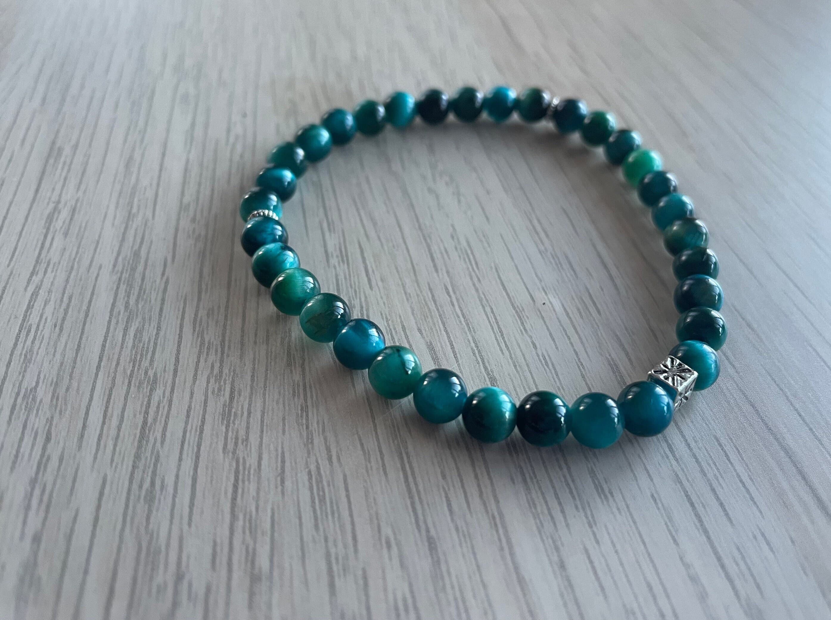 Blue Tiger's Eye Tasbih Bracelet (33 beads)