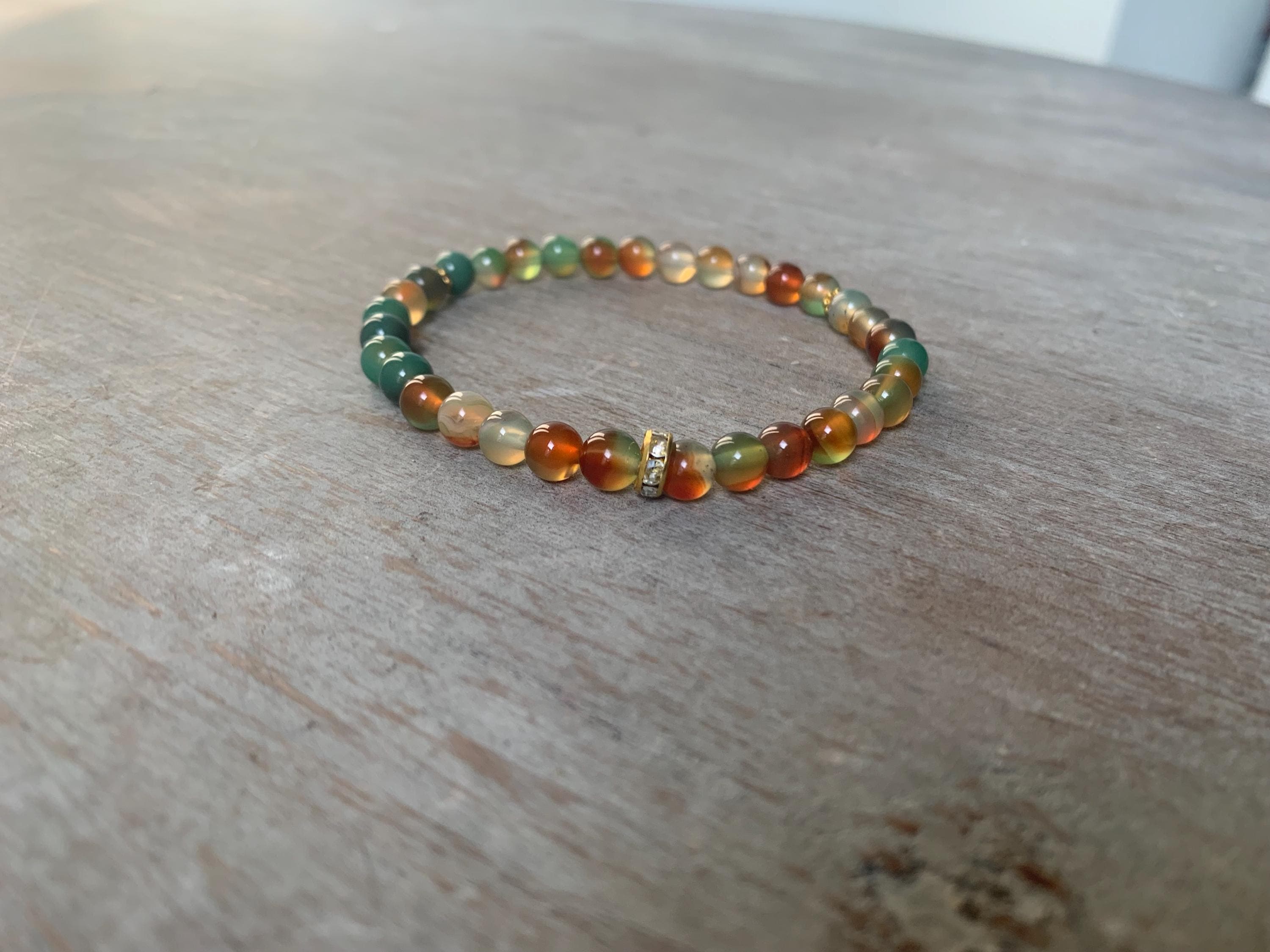 Peacock Agate Tasbih Bracelet (33 Beads) - image 5