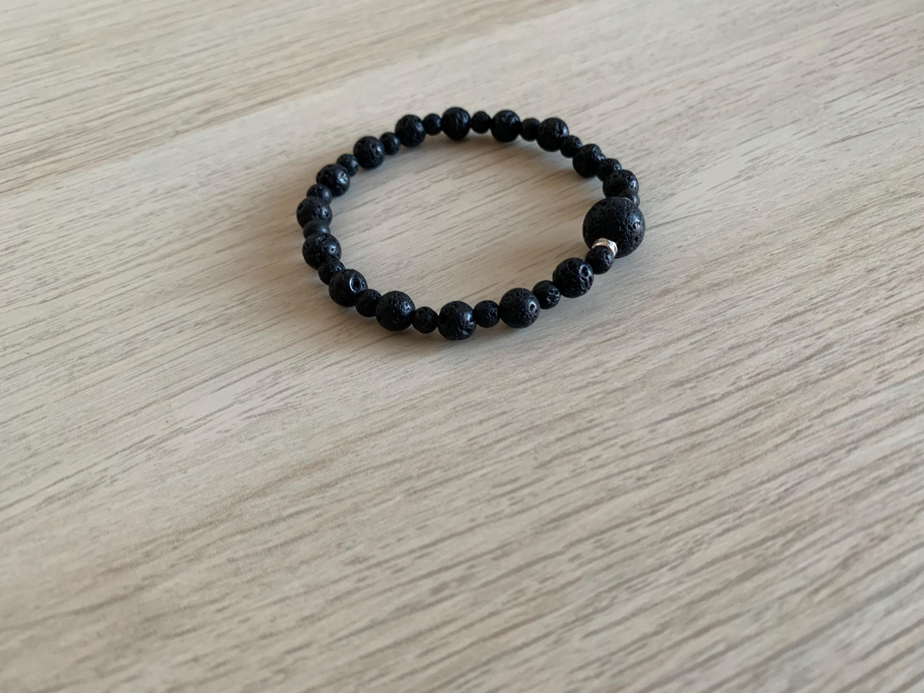 Black Lava Stone Bracelet - image 3