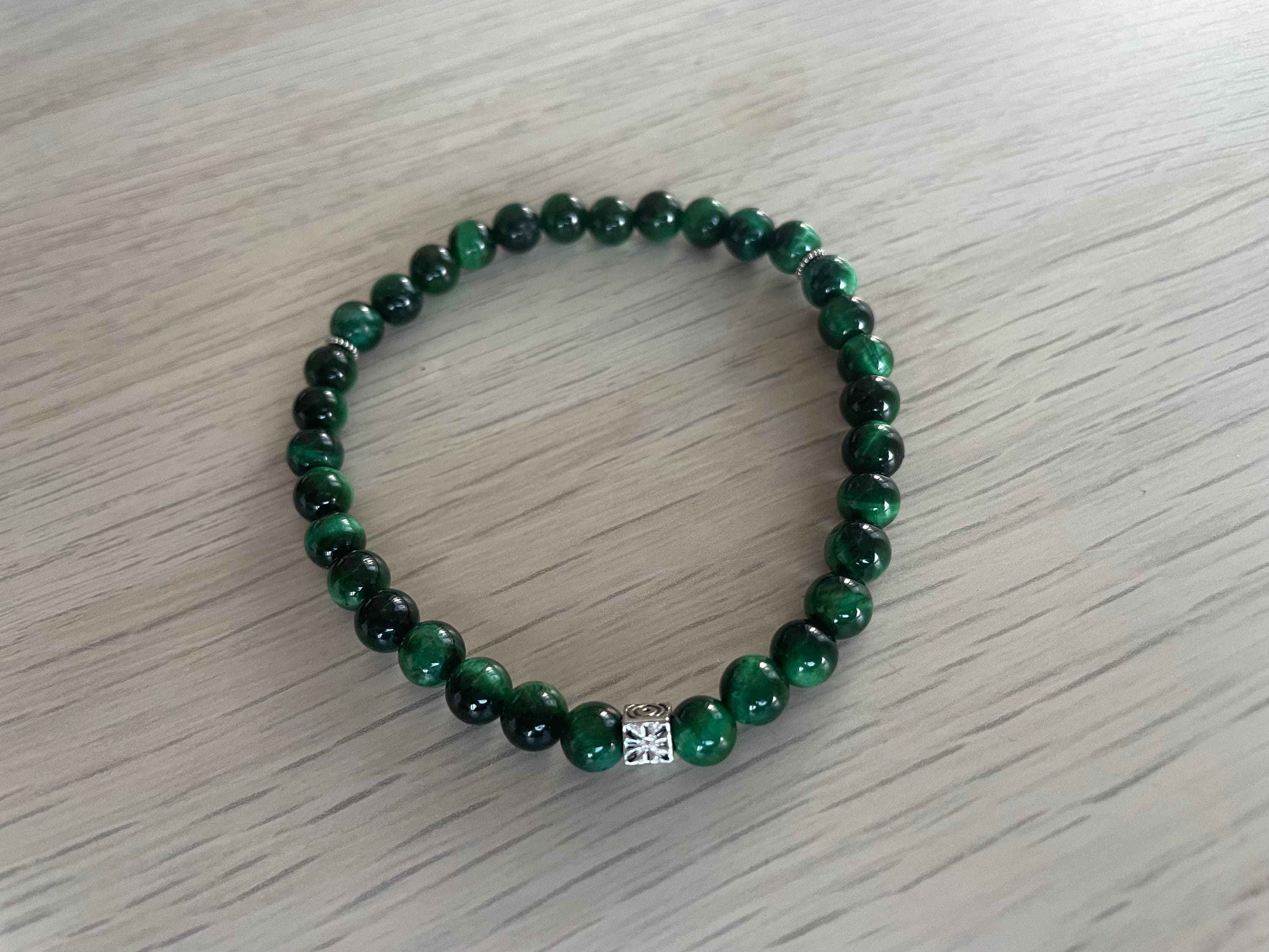 Green Tiger's Eye Tasbih Bracelet (33 Beads) - image 5