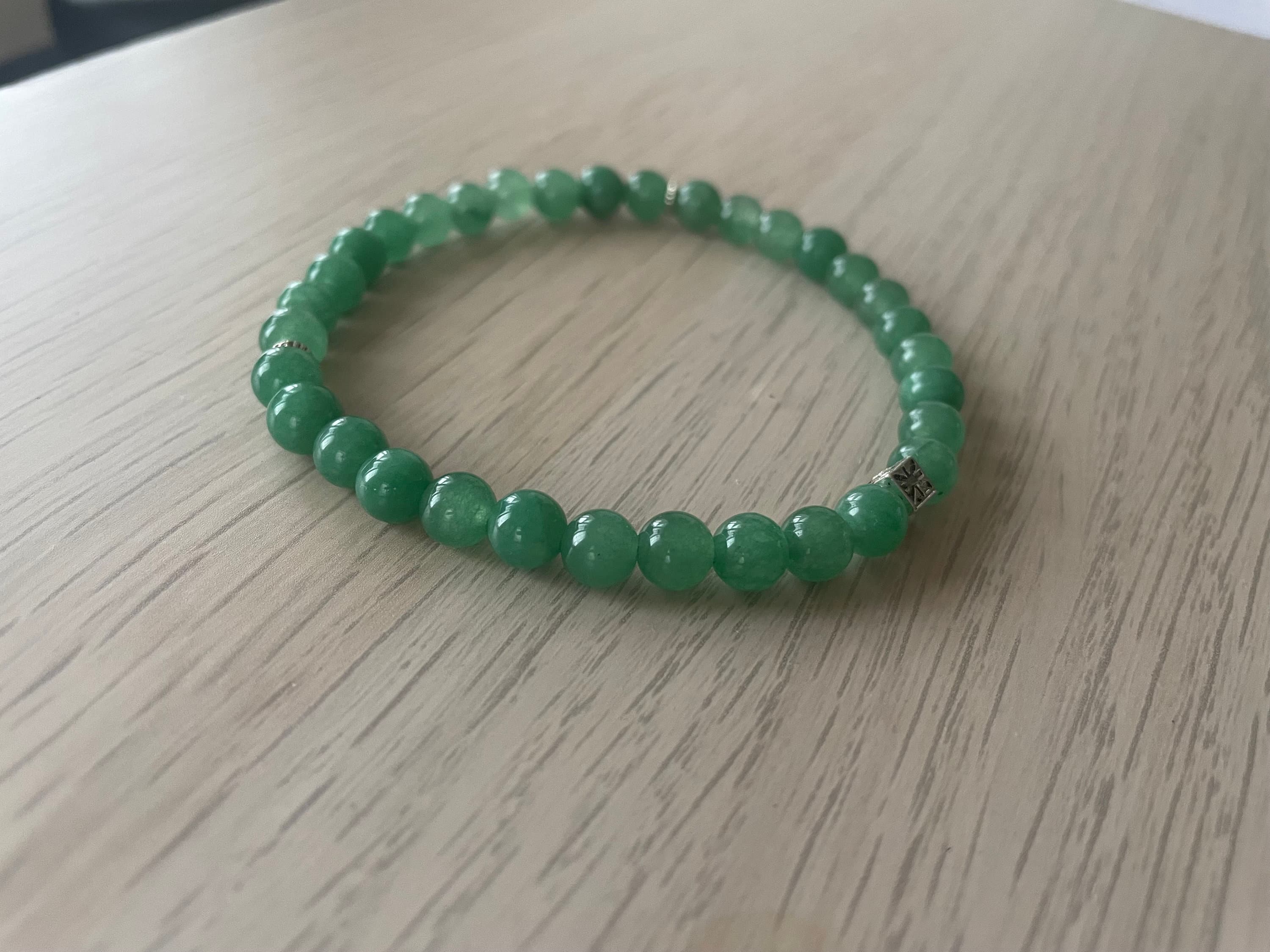 Green Dyed Jade Tasbih Bracelet (33 beads)