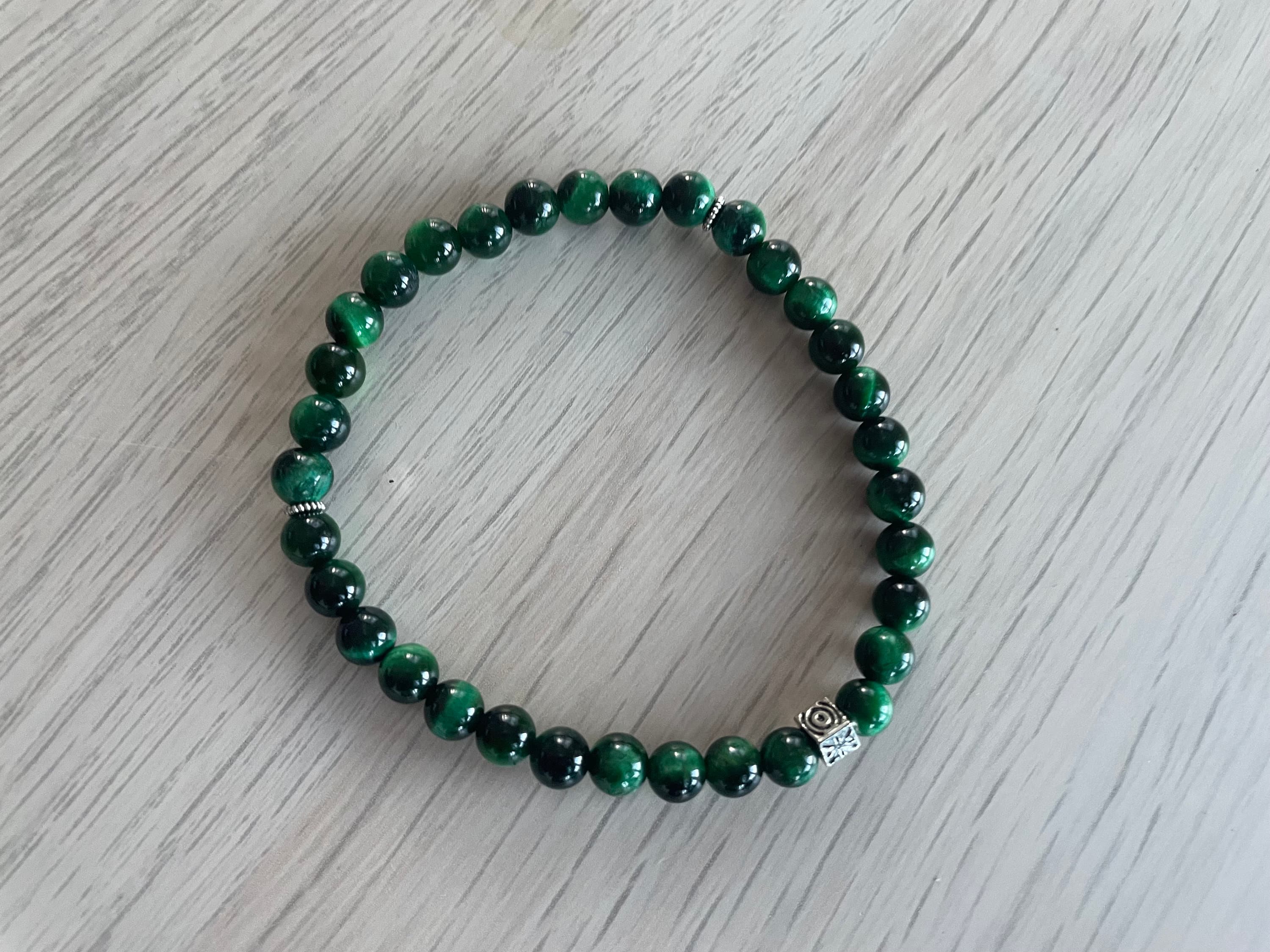 Green Tiger's Eye Tasbih Bracelet (33 Beads) - image 4