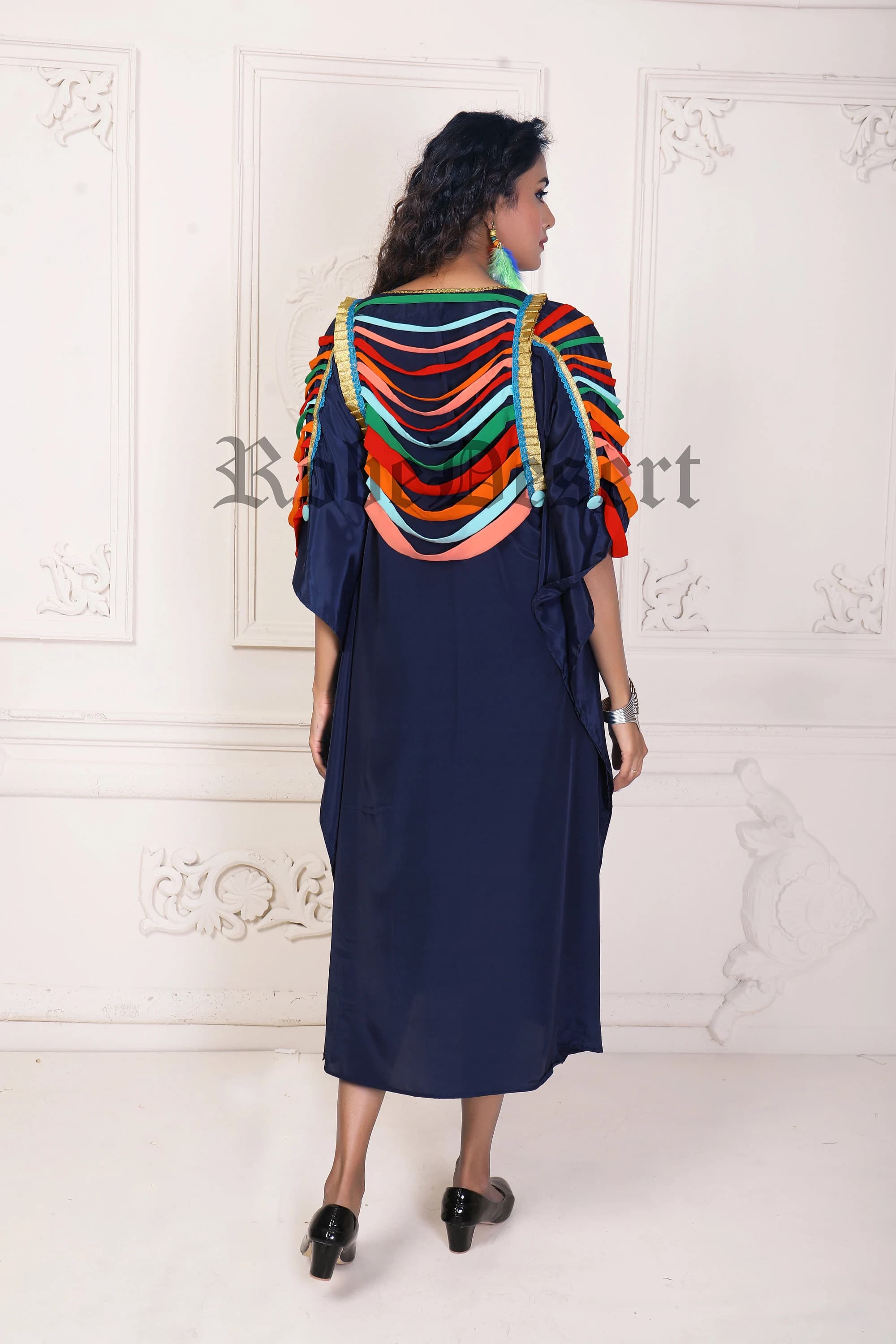 Designer Multicolor Maxi Caftan: Women's Beachwear Cover-Up - image 5