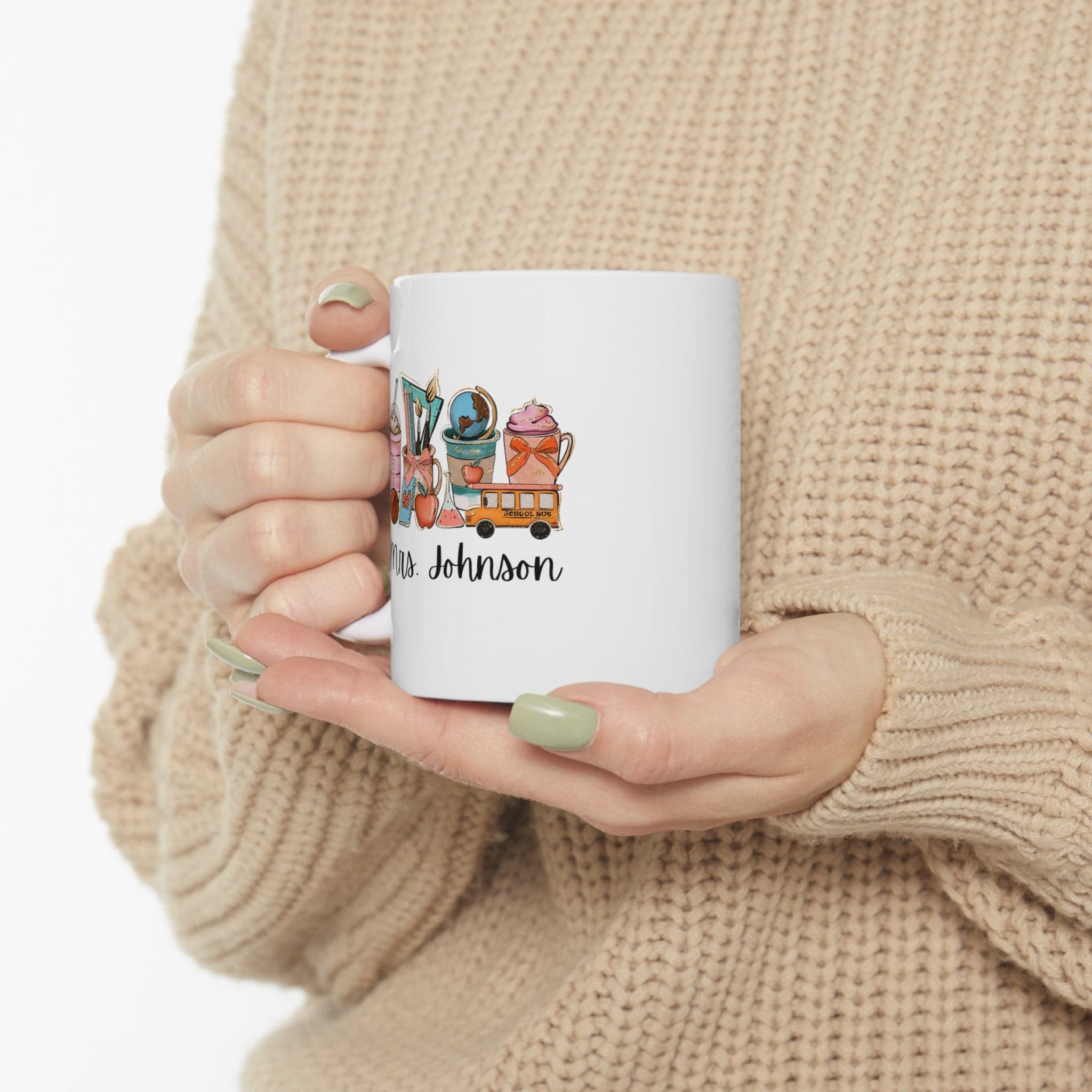 Personalized Teacher Coffee Mug, Custom Name Gift - image 4