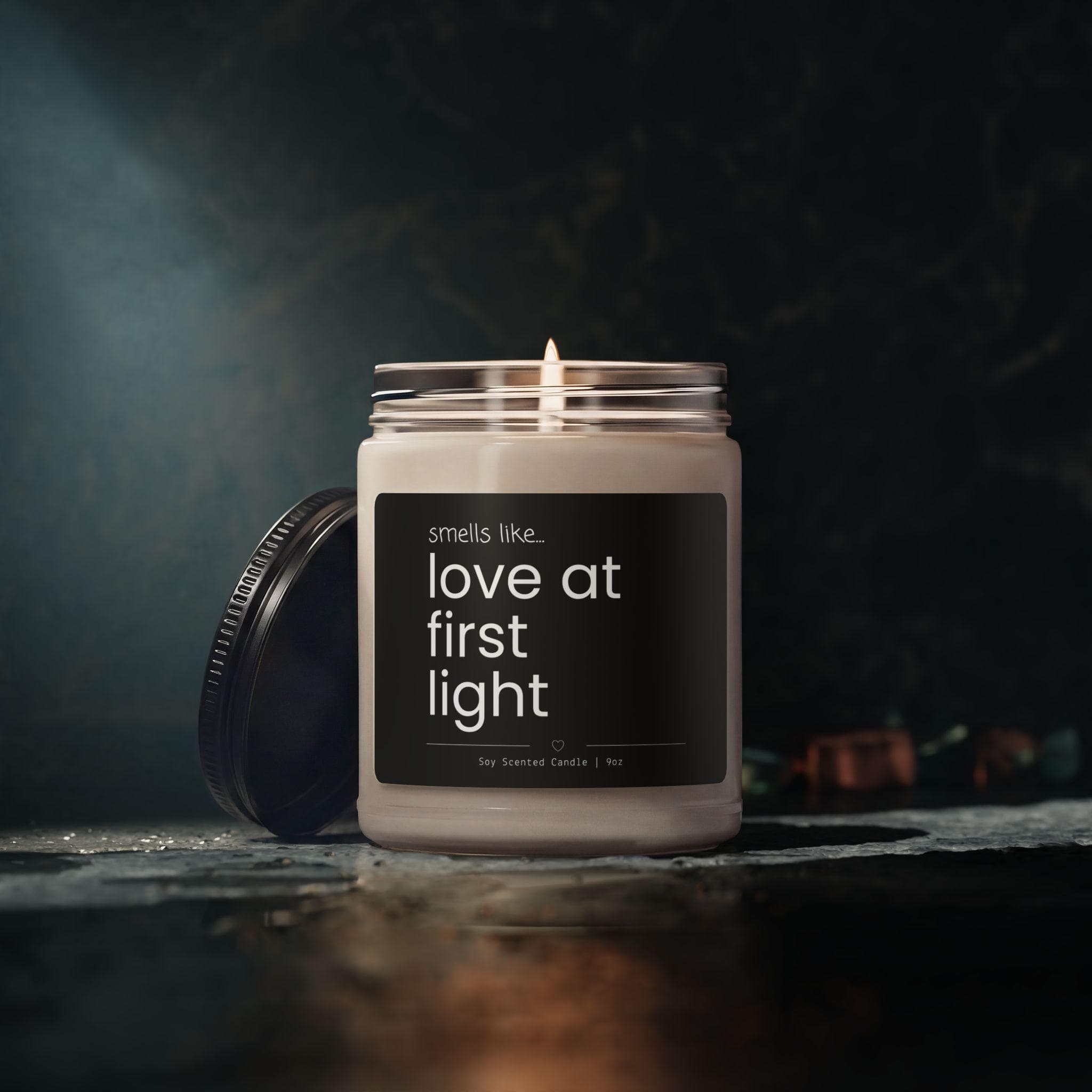 Love at First Light Candle | gift for husband wife engagement fiance anniversary funny - image 3