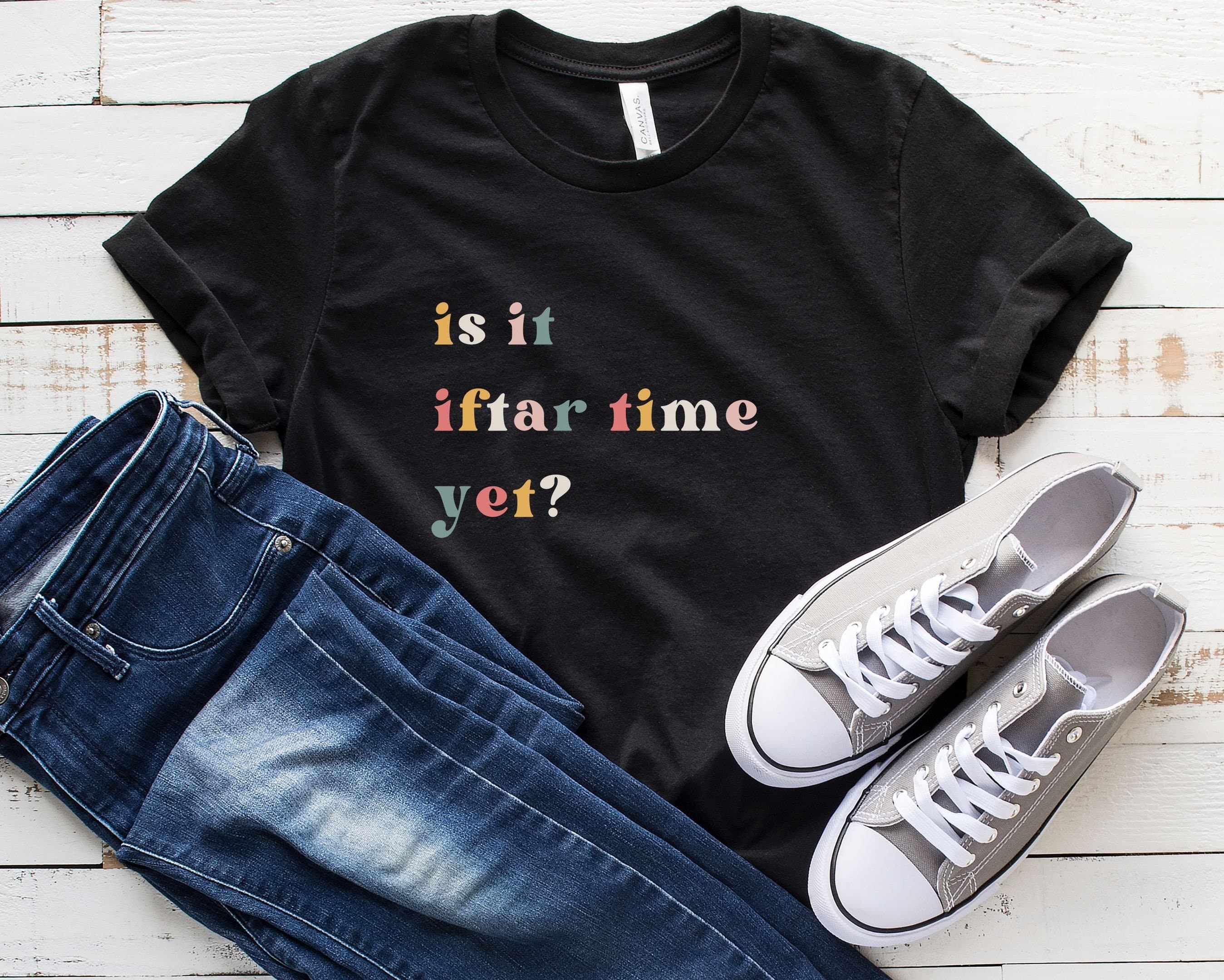 Funny Iftar Time Retro Ramadan T-shirt - image 3