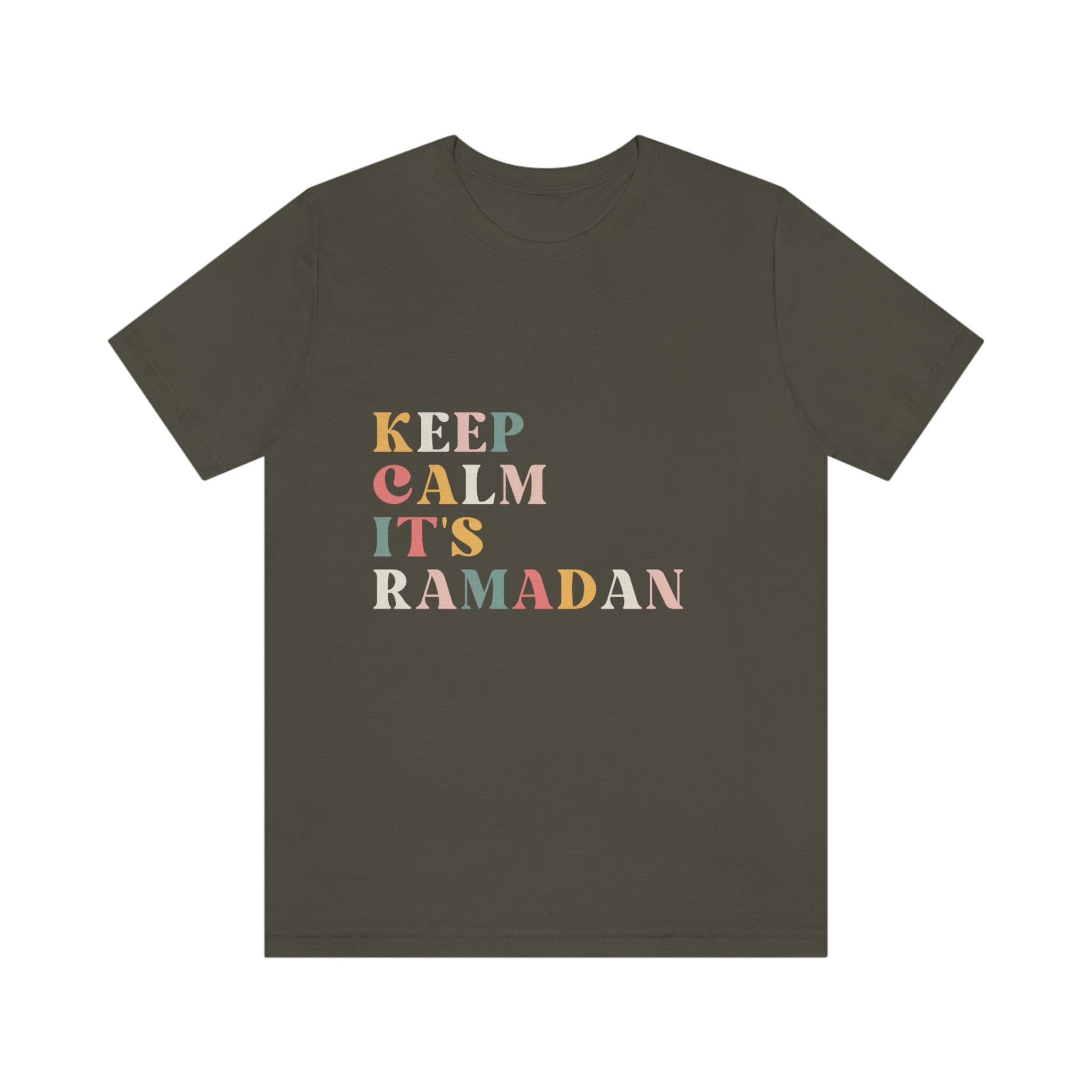 Funny Ramadan T-shirt, Keep Calm Retro Fasting Shirt - image 5