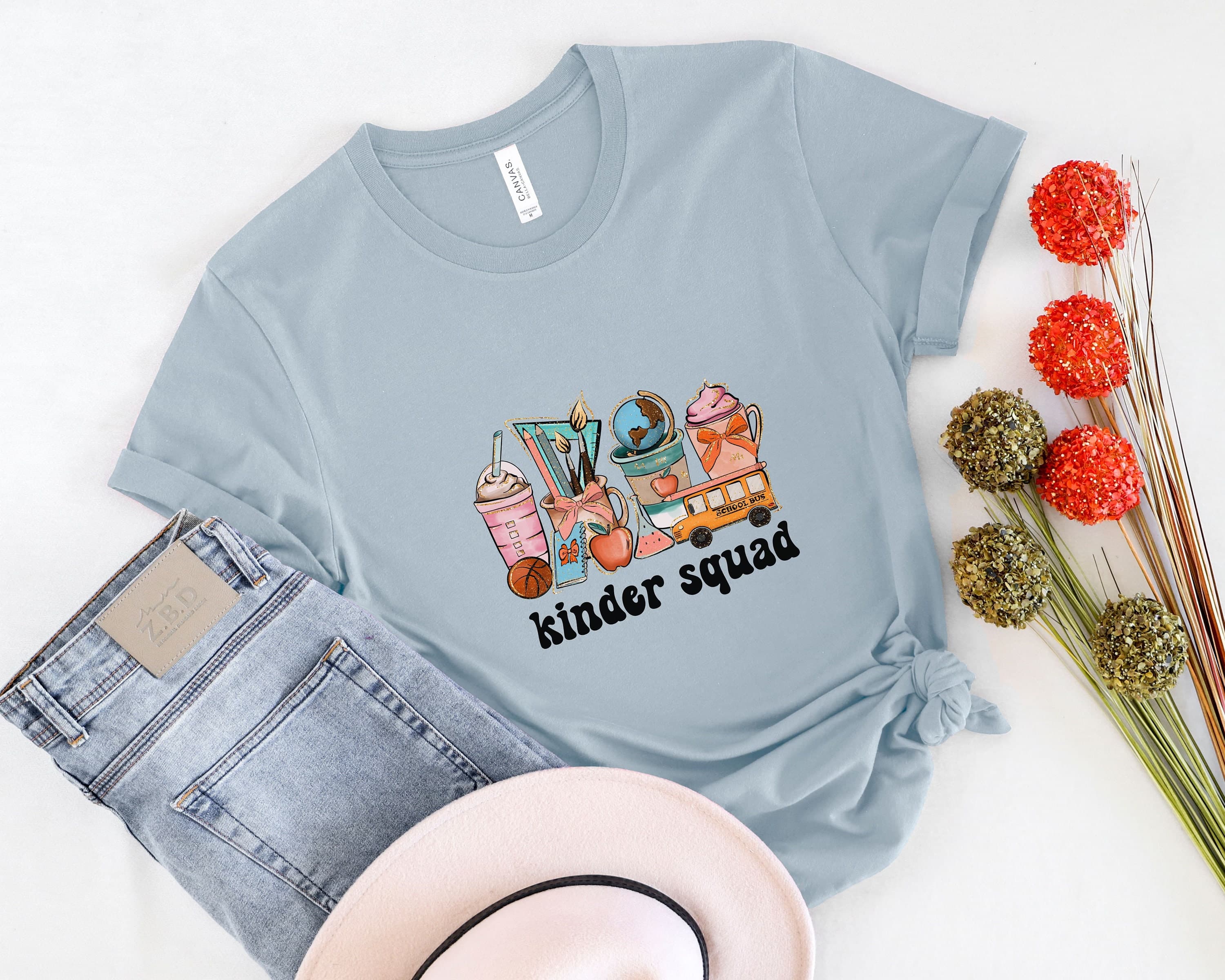 Retro Kindergarten Teacher Shirt, Back to School Team Tee - image 4