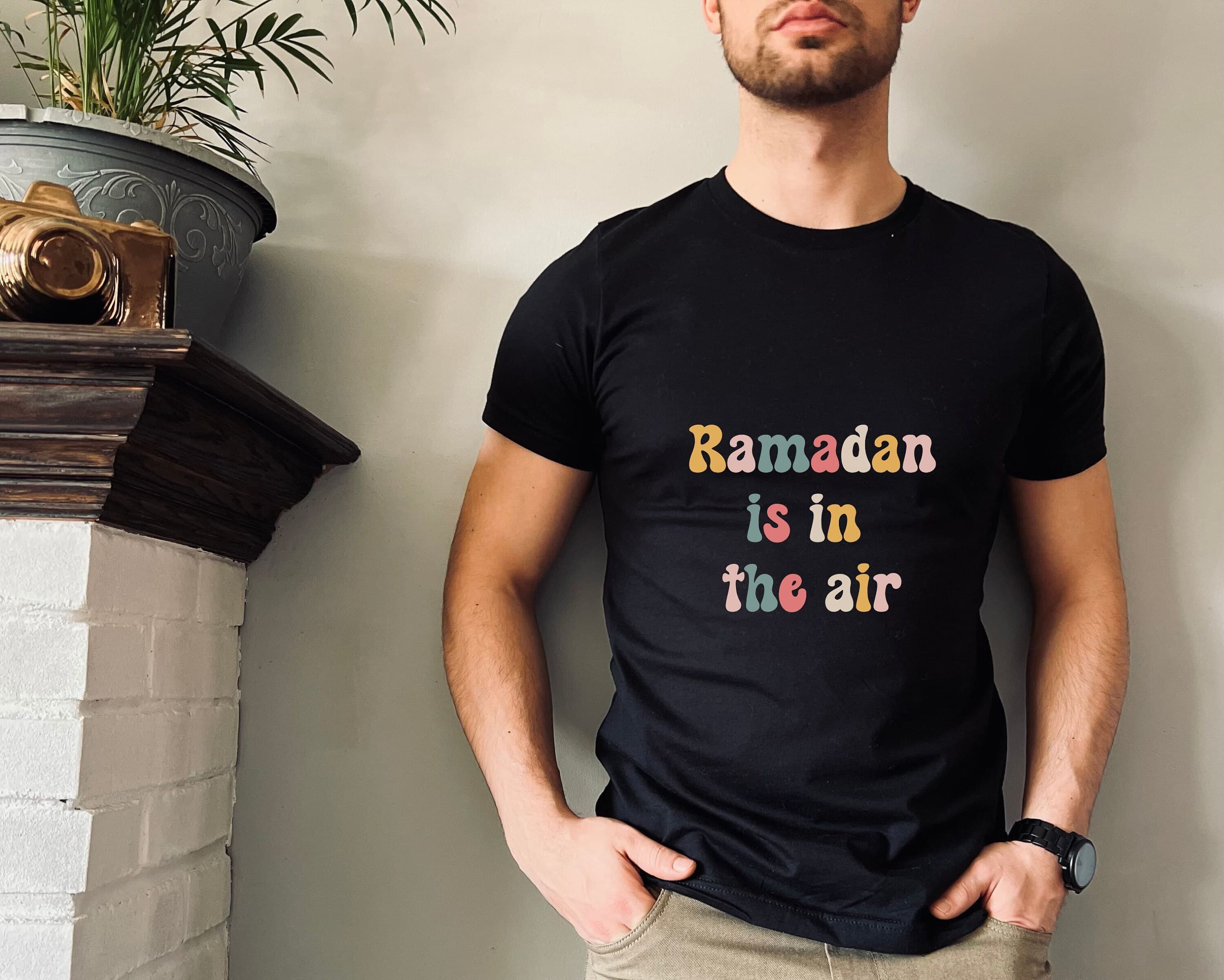 Ramadan is in the air shirt gift ramadan vibes gift eid vibes ramadan theme retro tee muslim holiday festive Eid al fitr eid al adha