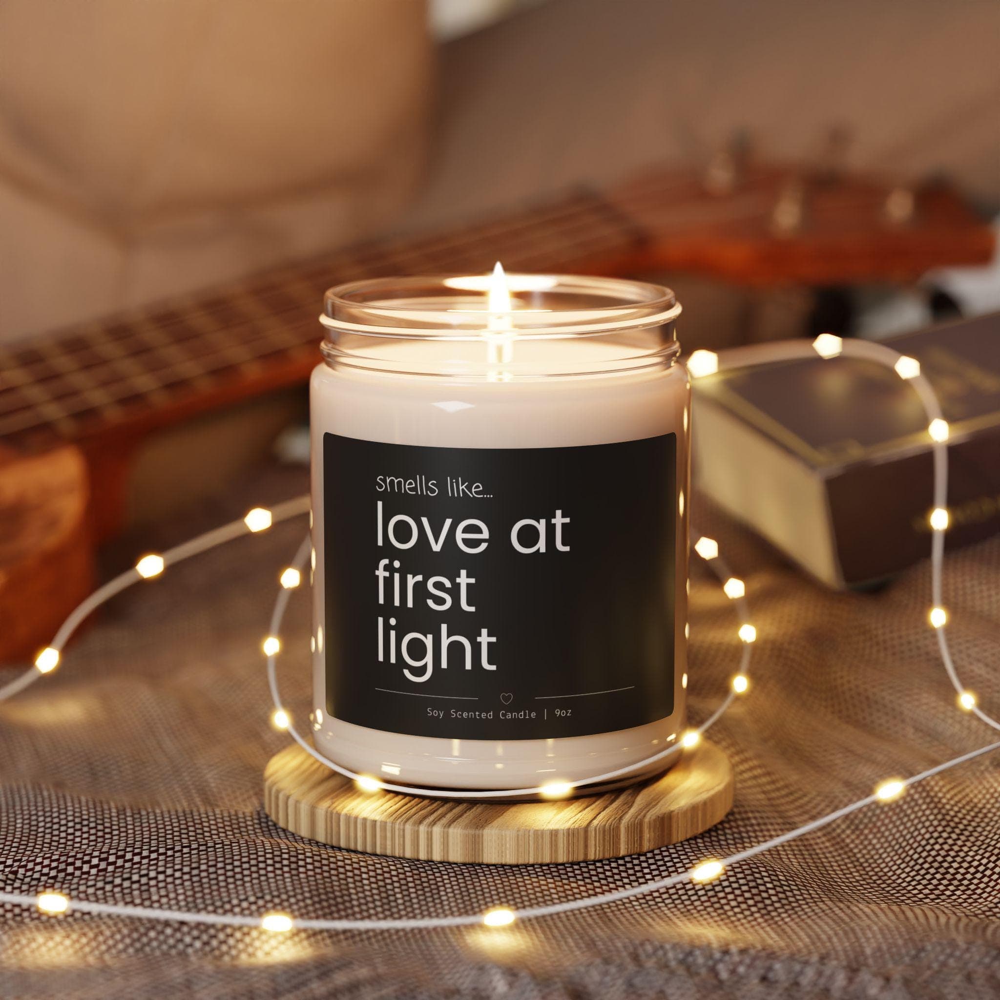 Love at First Light Candle | gift for husband wife engagement fiance anniversary funny