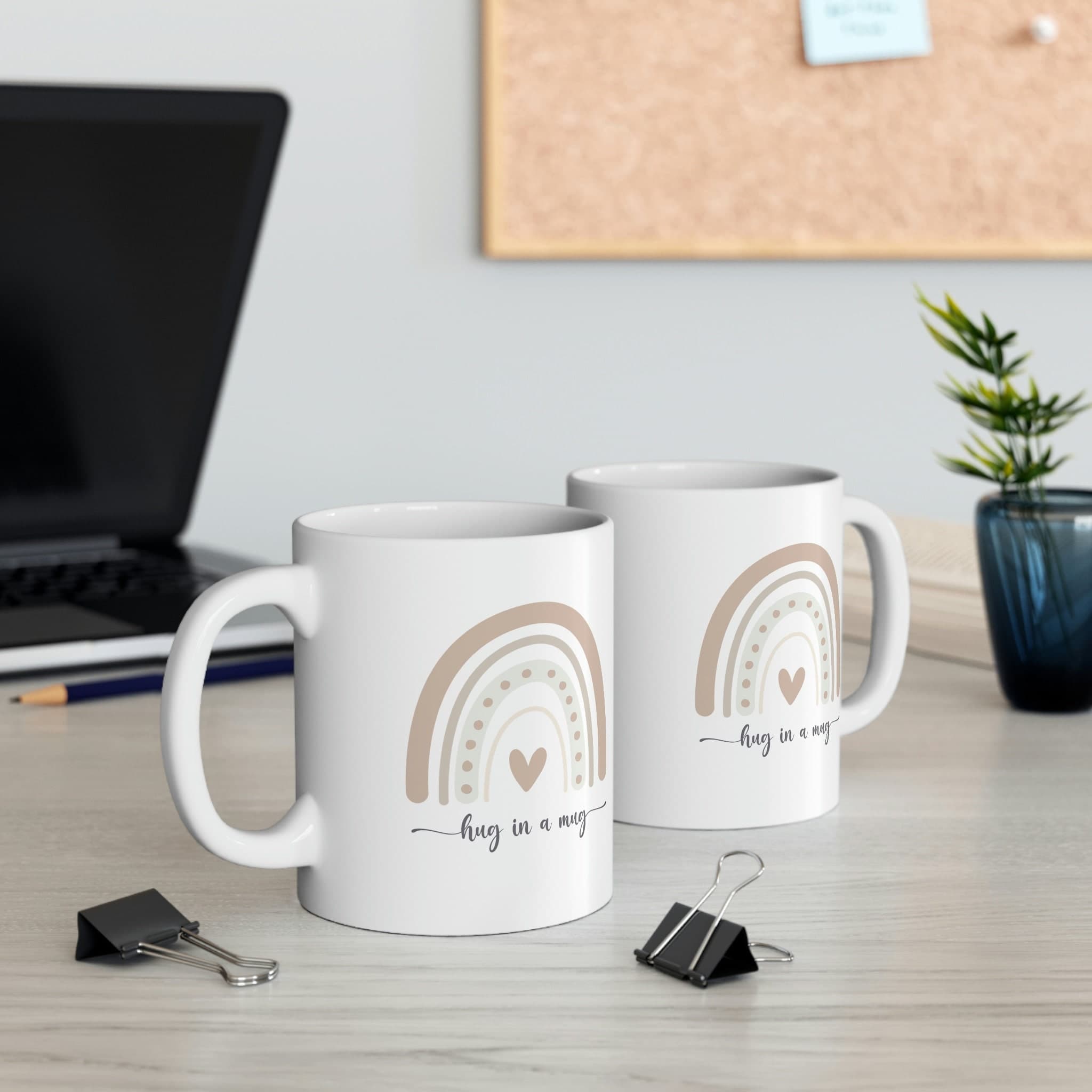 Hug in a Mug: Ceramic Coffee Mug - Thinking of You Gift - image 4