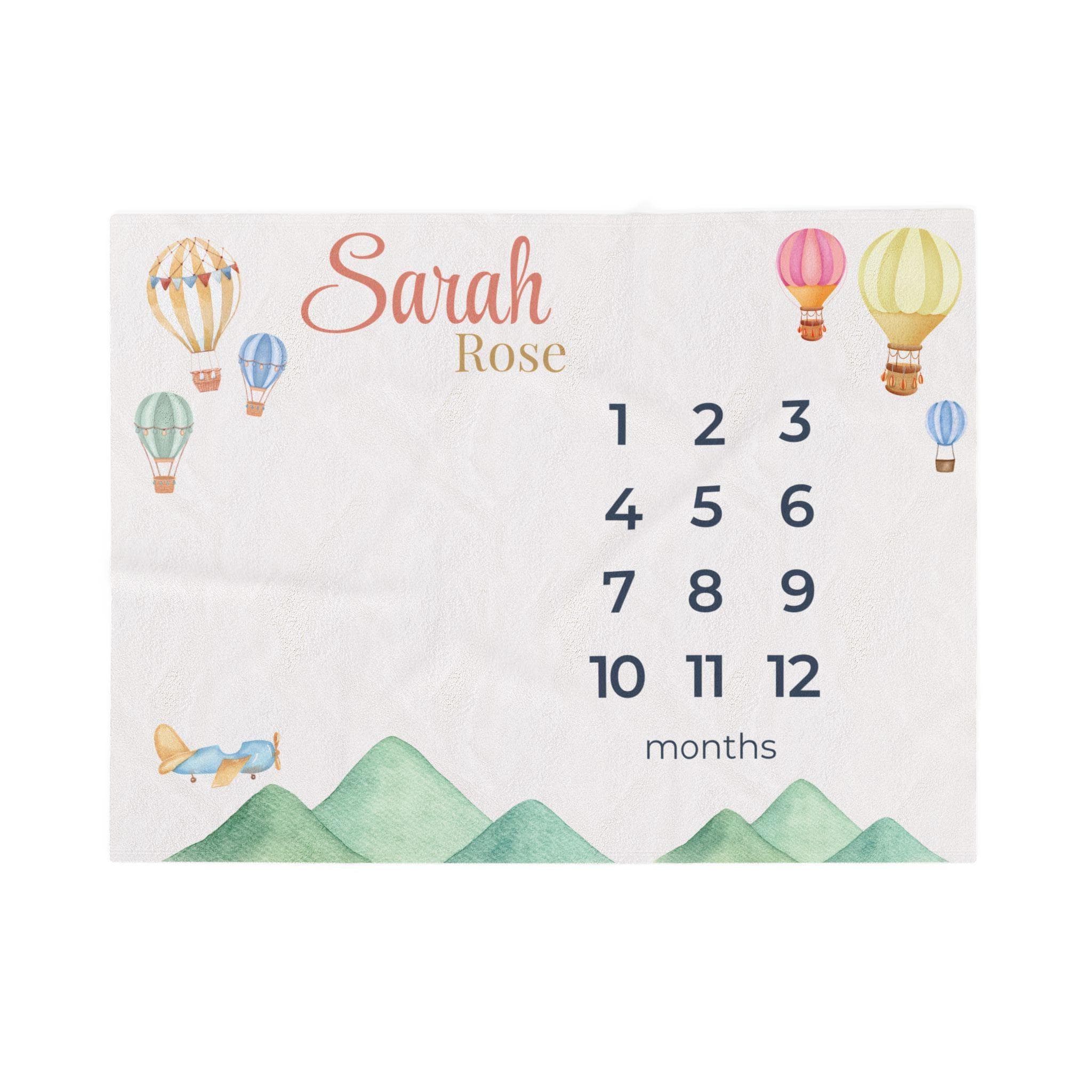 Personalized Baby Milestone Blanket – Choose Your Theme, Track First Year - image 3