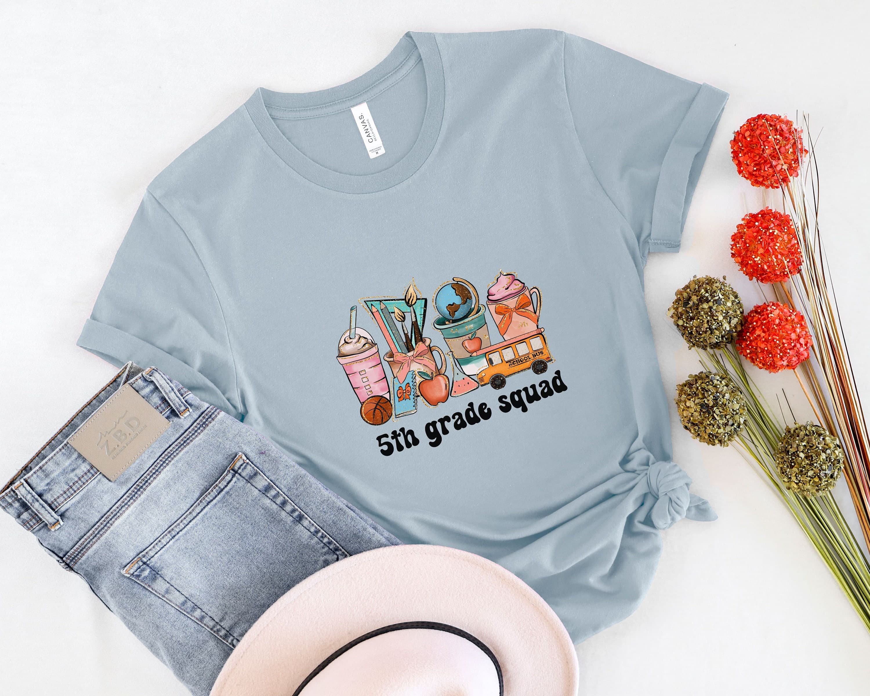 5th Grade Teacher Team Shirt: Retro Back To School Tee - image 3