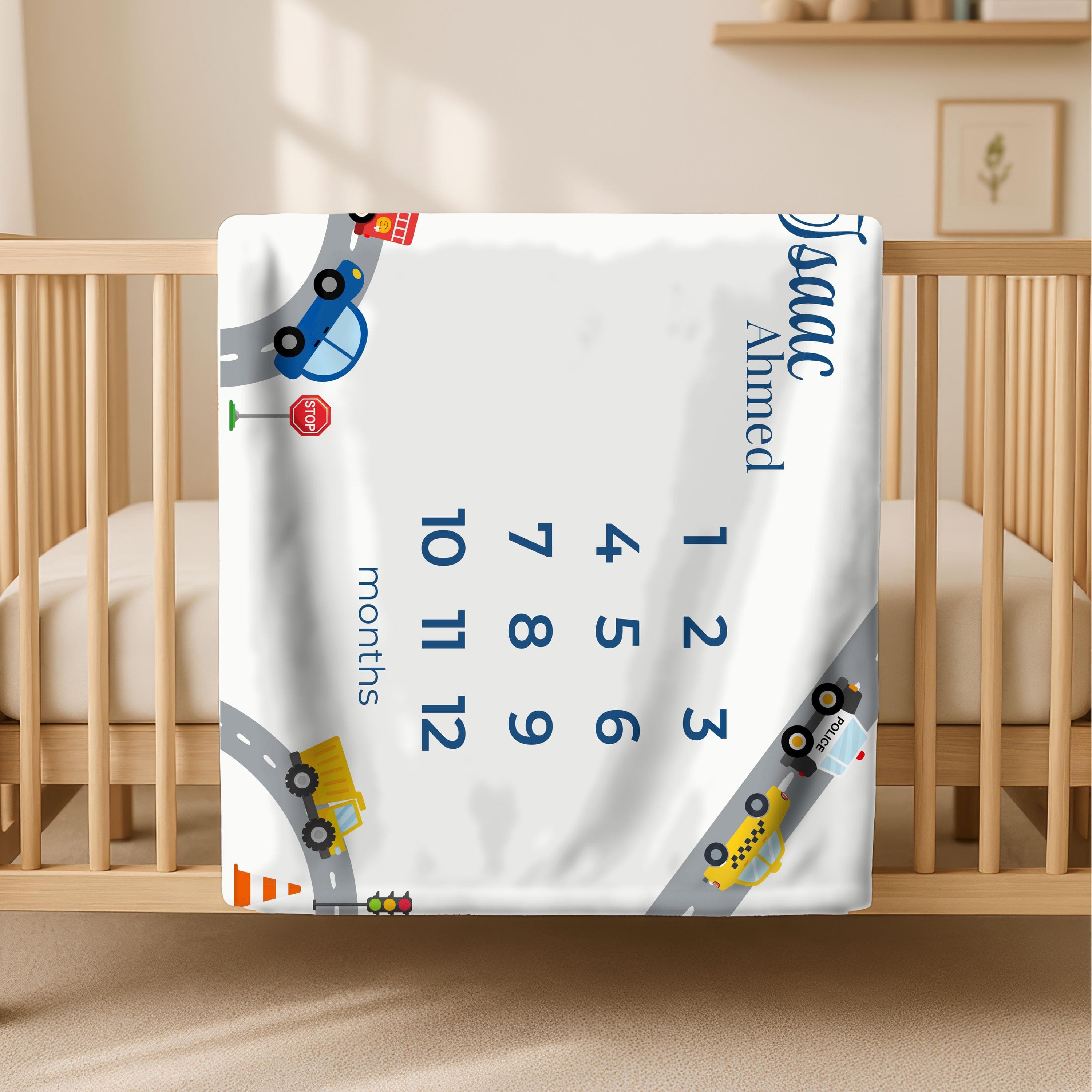Personalized Baby Milestone Blanket – Choose Your Theme, Track First Year - image 4
