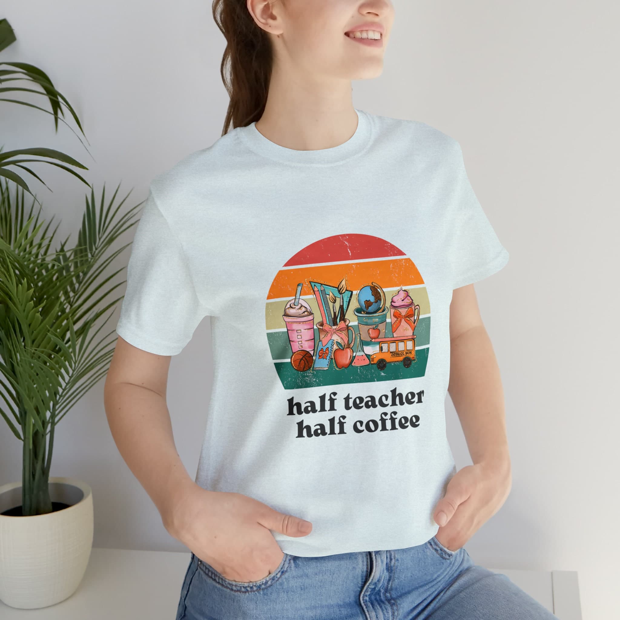 Retro Teacher Coffee T-Shirt: Funny Teacher Appreciation Gift - image 5