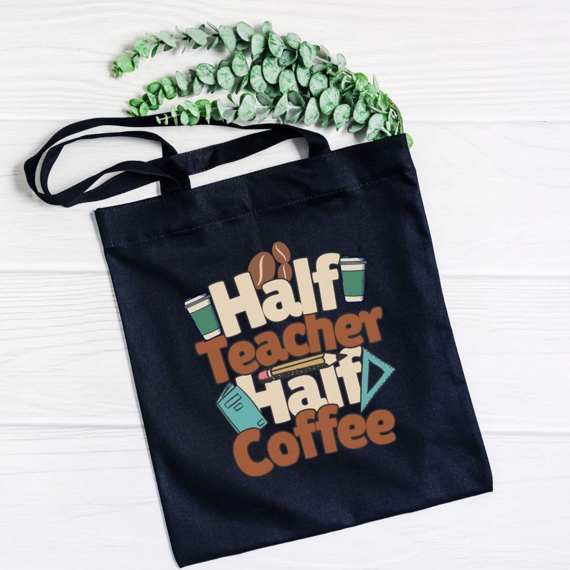 Funny Teacher Coffee Tote Bag, Teacher Appreciation Gift - image 3